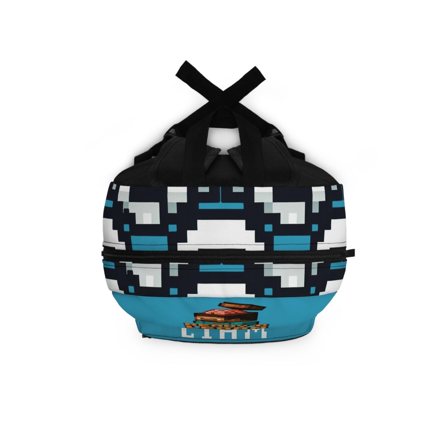 Minecraft Inspired Backpack, Personalized School Bag for Elementary & Middle School Kid, Custom Name Bag for Gamer Enthusiast Back-to-School