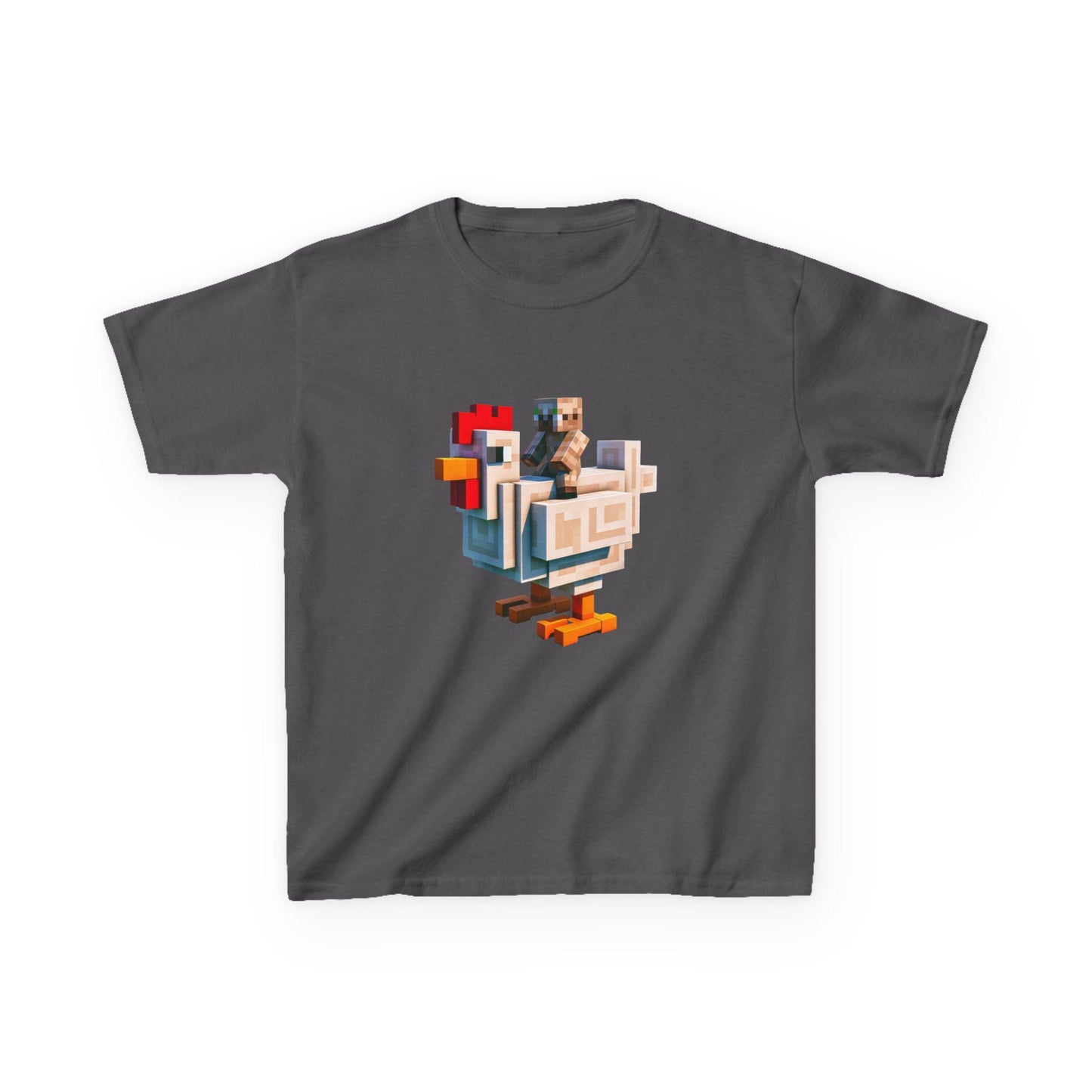 Minecraft Movie Chicken Jockey Kids T-Shirt, Fun Graphic Tee for Playtime, Cool Gift for Birthdays, School Days, Casual Back to School Wear