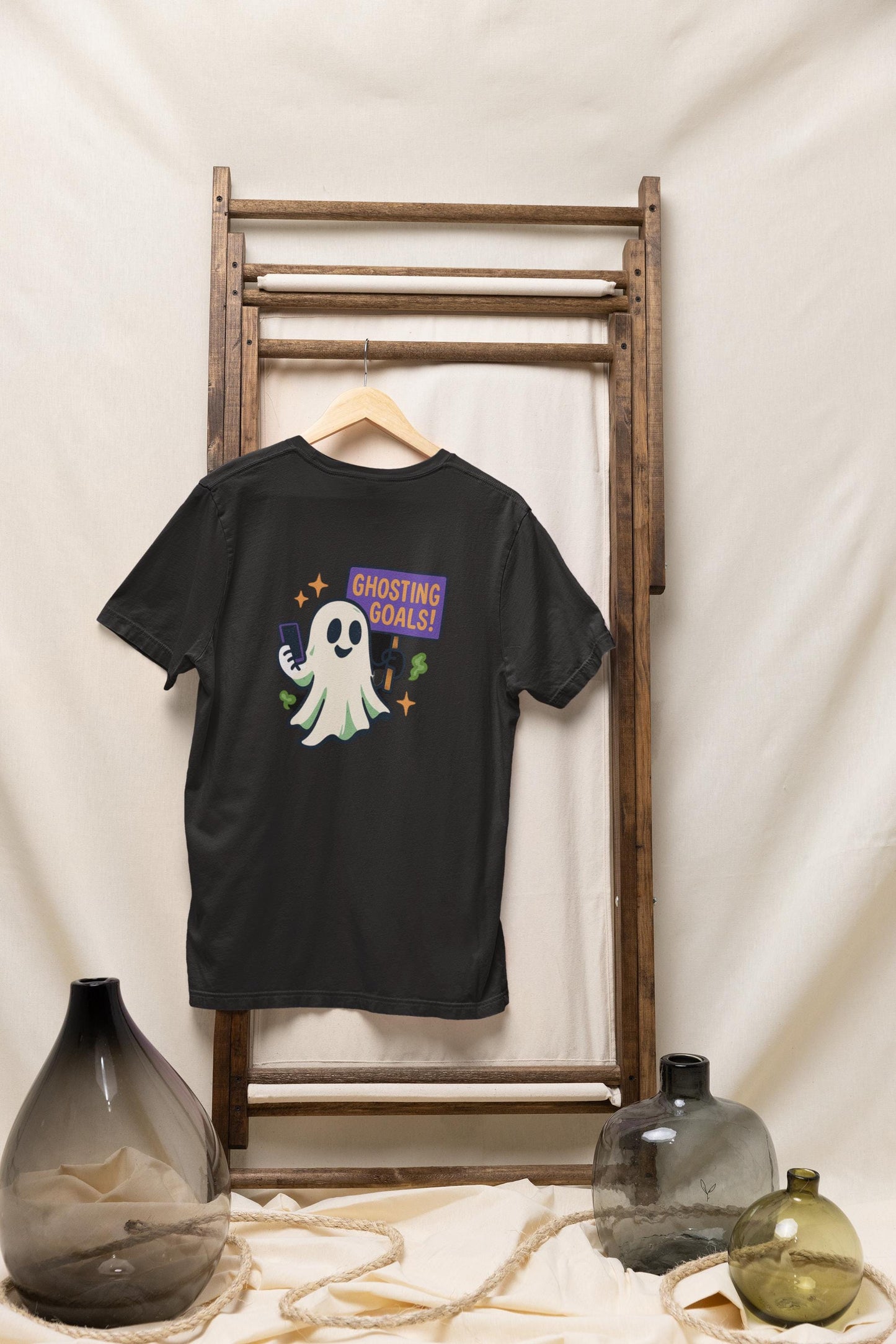 Ghosting Goals Youth Short Sleeve Tee, Fun Halloween Tee, Cute Ghost Graphic Tee, Spooky Season Apparel, Kids' Halloween Top Back to School