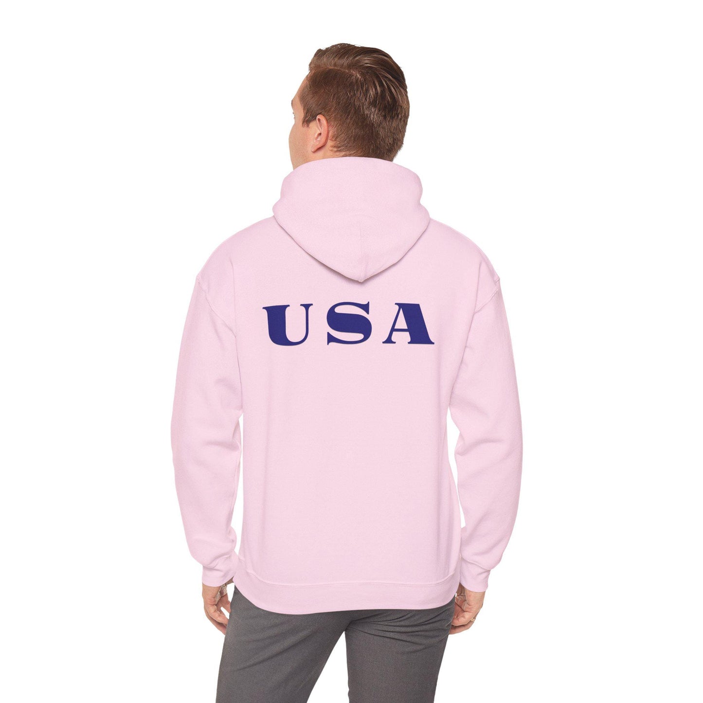 Patriotic USA Hoodie, Unisex Heavy Blend™ Sweatshirt, American Flag Apparel, 4th of July Gift, Cozy Casual Wear Sunflower Hoodie