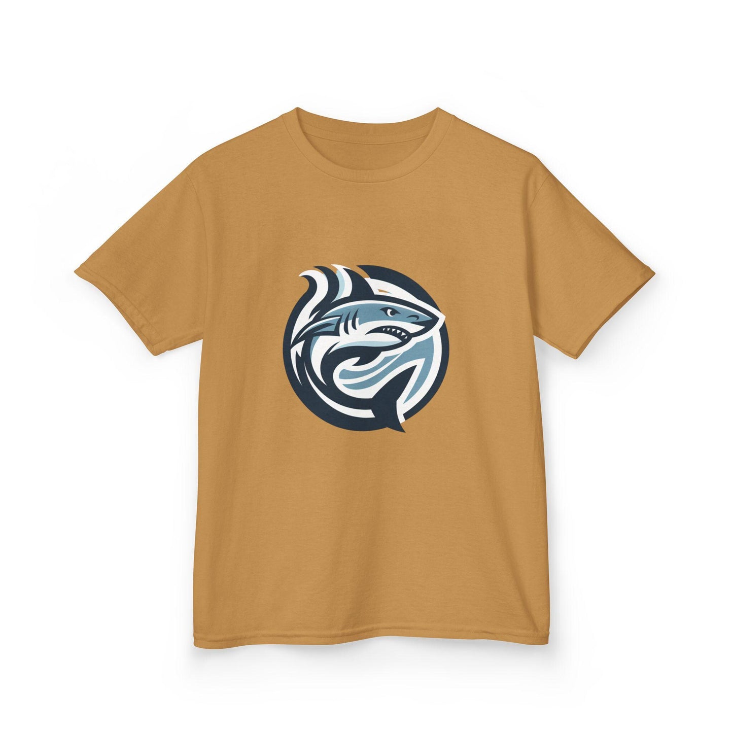 Kids Graphic Tee - "Shark" Design, Fun Shirt for Children, Cool Summer Clothing, Gift for Kids, Party Wear, Boho Natural Kids Youth Tee