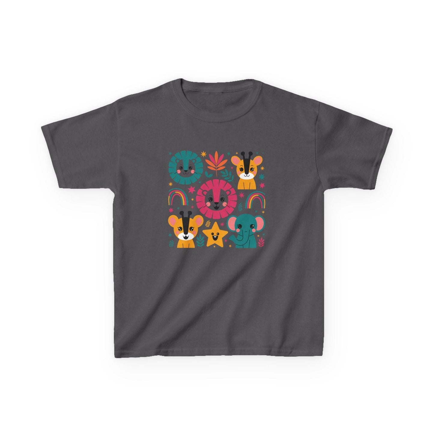Kids Heavy Cotton™ Tee, Kids Back-to-School Shirt, Flower Print bag, Ideal for Early Childhood, Elementary, Middle School Students T-Shirt