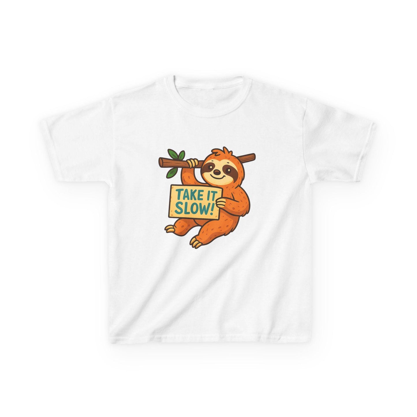 Cute Sloth Kids Take it Slow Tee, Funny Children Tee, Take It Slow Tee, Cute Animal Shirt, Sloth Gift Shirt for Kids Back to School Apparel