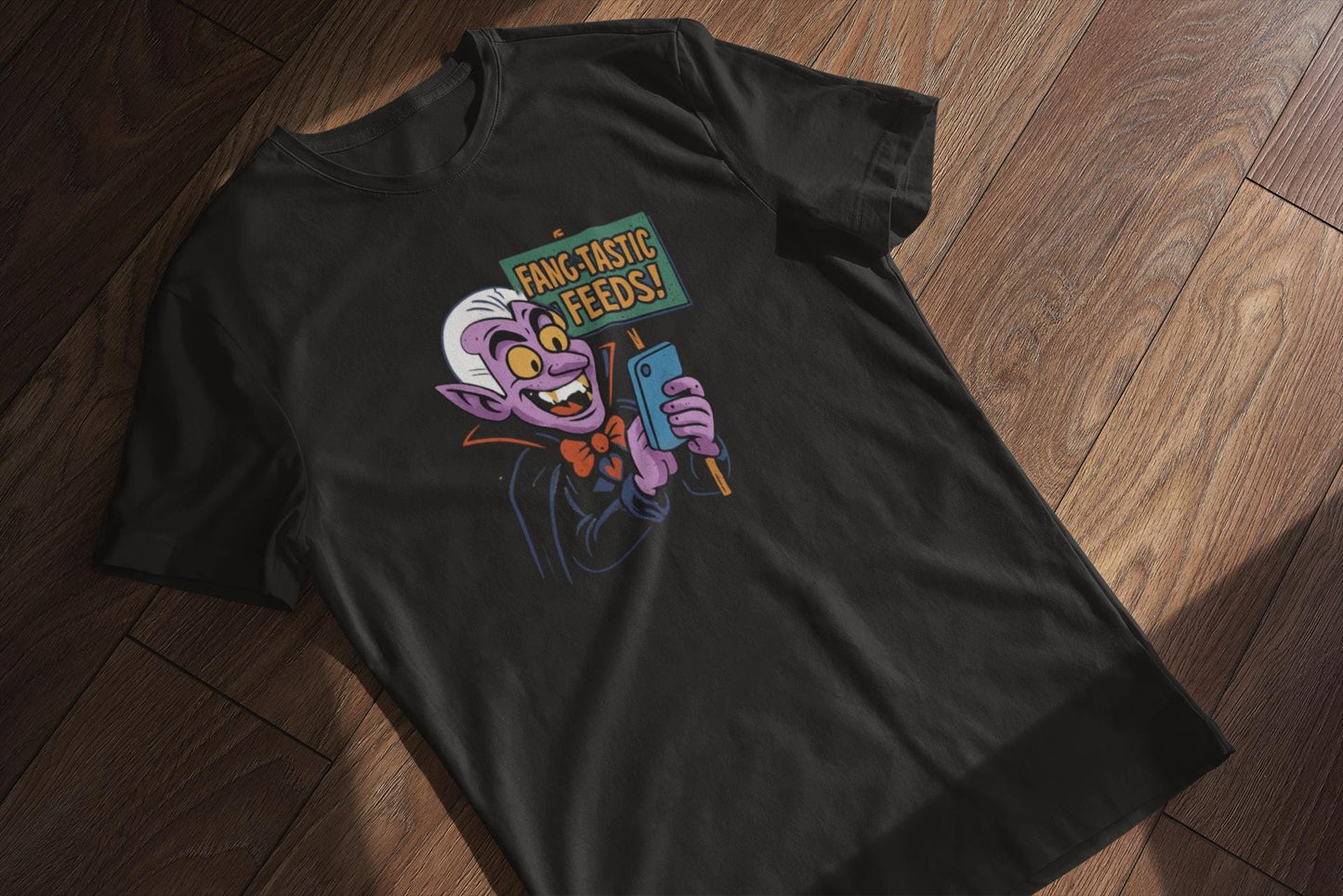 Fang-tastic Feeds Youth Tee, Halloween T-Shirt, Kids Graphic Tee, Cute Monster Shirt, Casual Wear Back to School Apparel for Boys & Girls