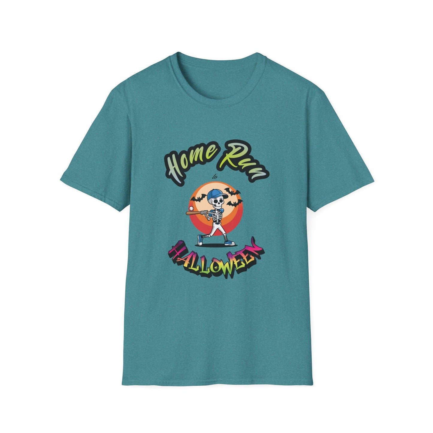 Summerween Baseball T-Shirt, Halloween Home Run Tee, Funny Monster Beach Party, Spooky Baseball Tee, Trendy Summer Tee, Halloween Baseball