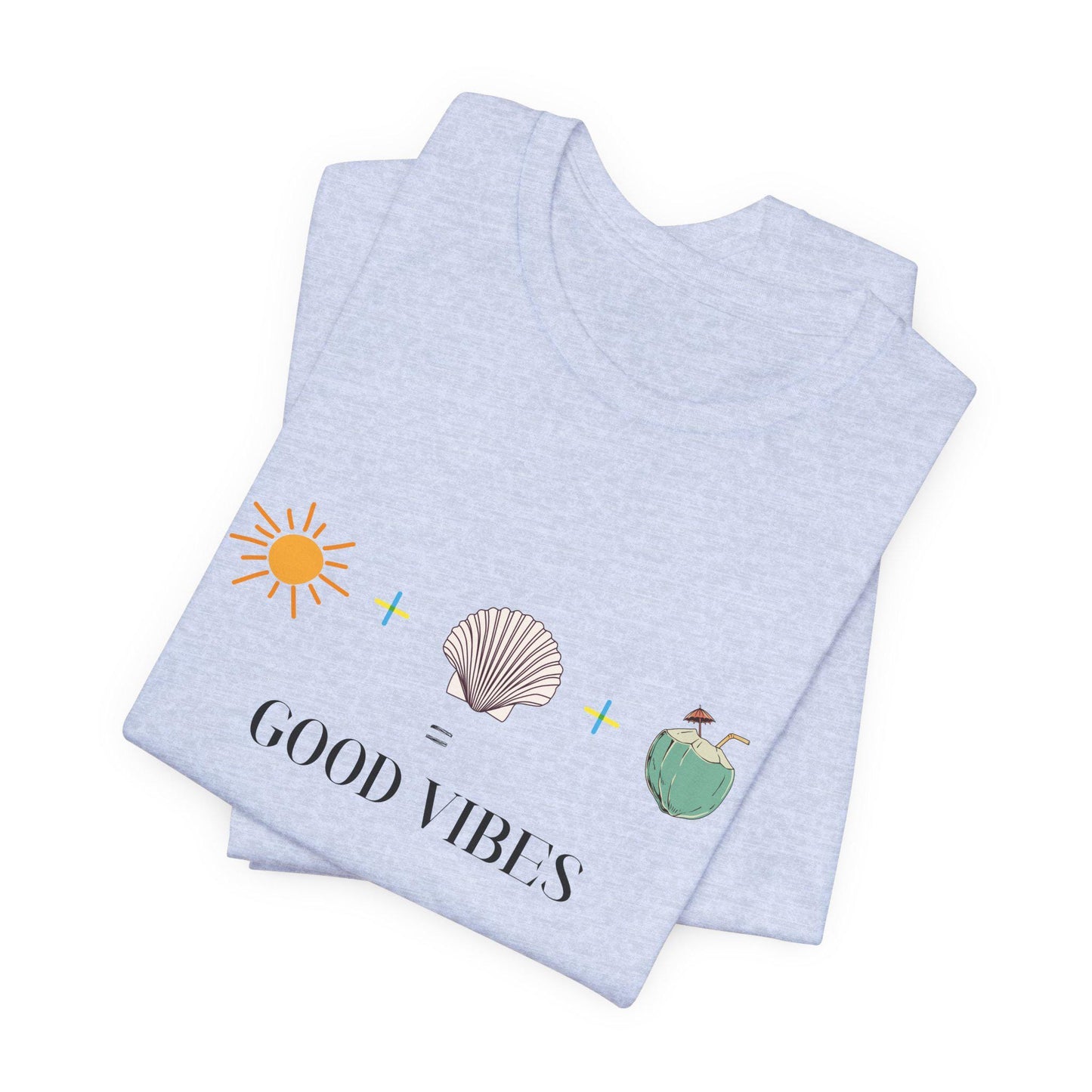 Good Vibes Unisex Tee | Beach Lover T-Shirt, Summer Essentials, Gift for Friends, Casual Wear, Eco-Friendly Fashion