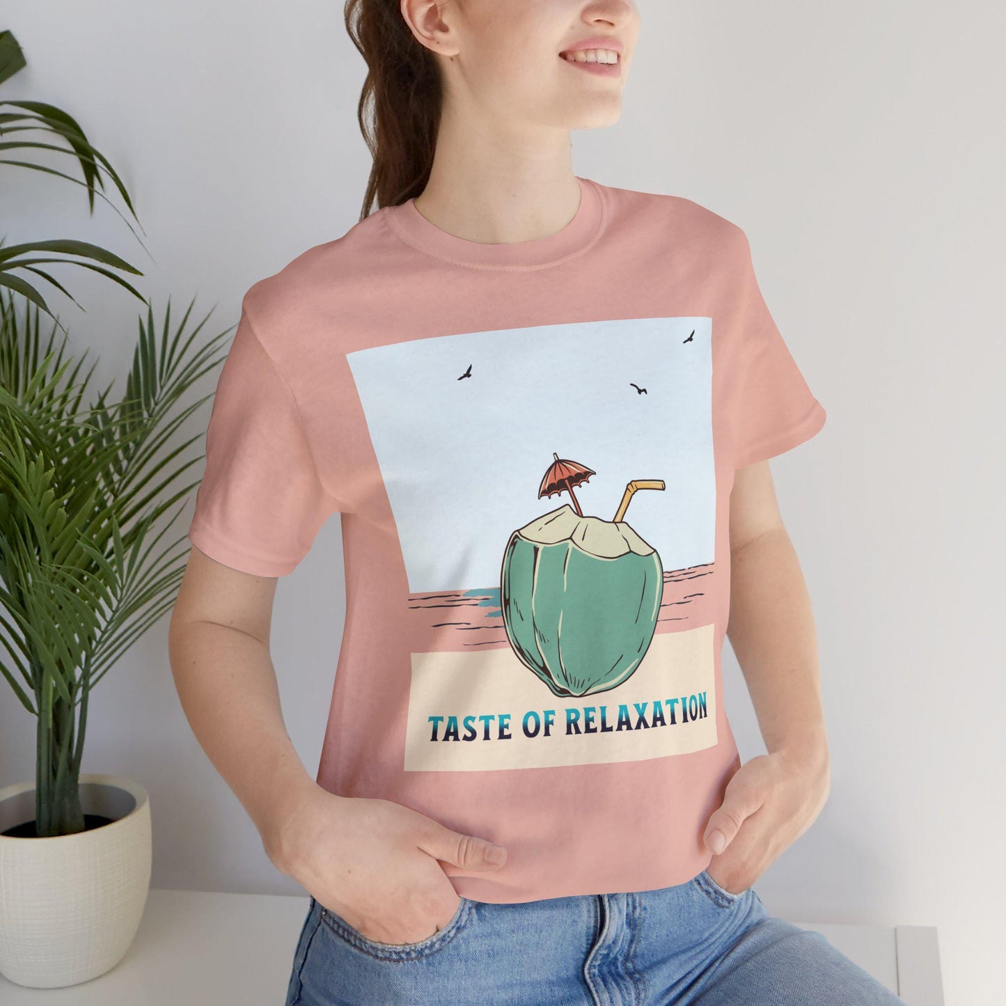 Taste of Relaxation Beach Tee, Summer Shirt, Vacation Apparel, Gift for Him/Her, Relaxing Casual Wear