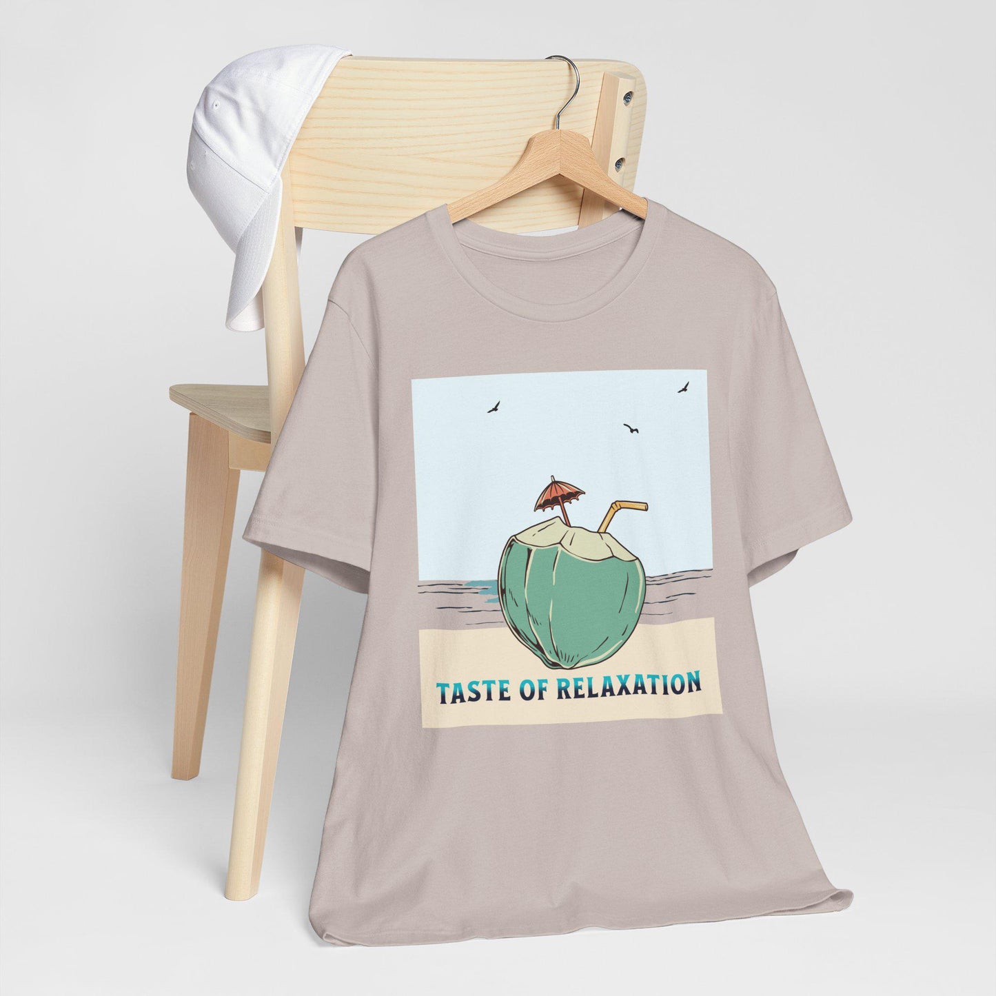 Taste of Relaxation Beach Tee, Summer Shirt, Vacation Apparel, Gift for Him/Her, Relaxing Casual Wear