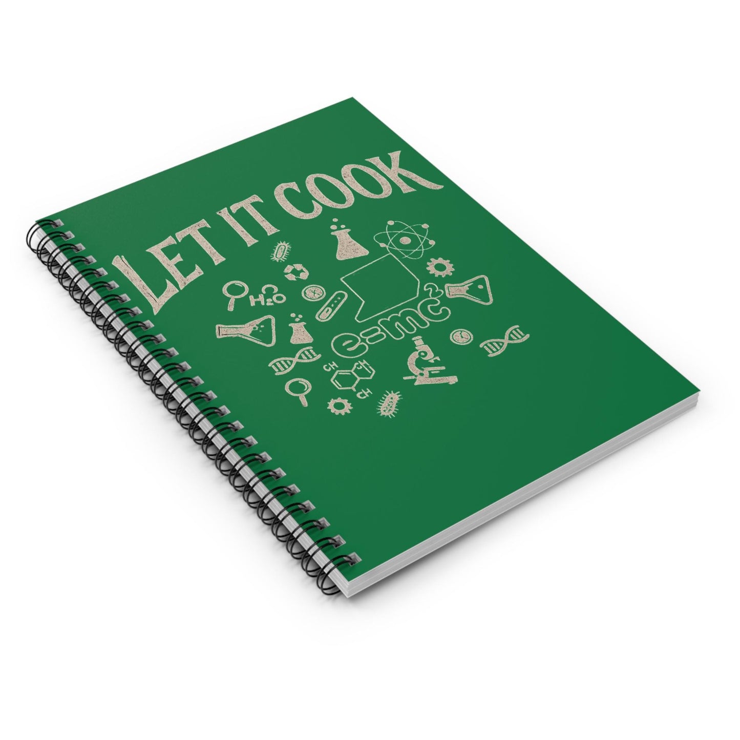 Science Lab Spiral Notebook, Chemistry Journal for Students Teachers STEM Gift Cute, Study Notes Planner Back to School Laboratory Scientist
