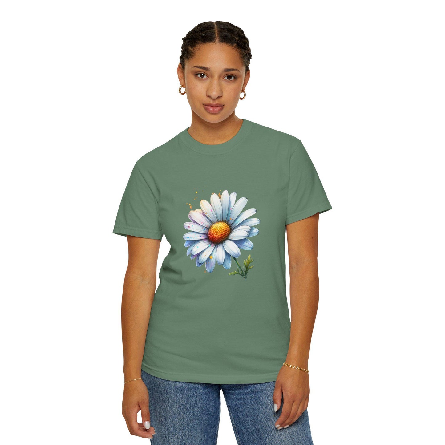Sunflower Floral Unisex T-Shirt, Cute Daisy Tee, Casual Summer Shirt, Perfect for Gifts, Spring Fashion Must-Have, Gardening Outfit