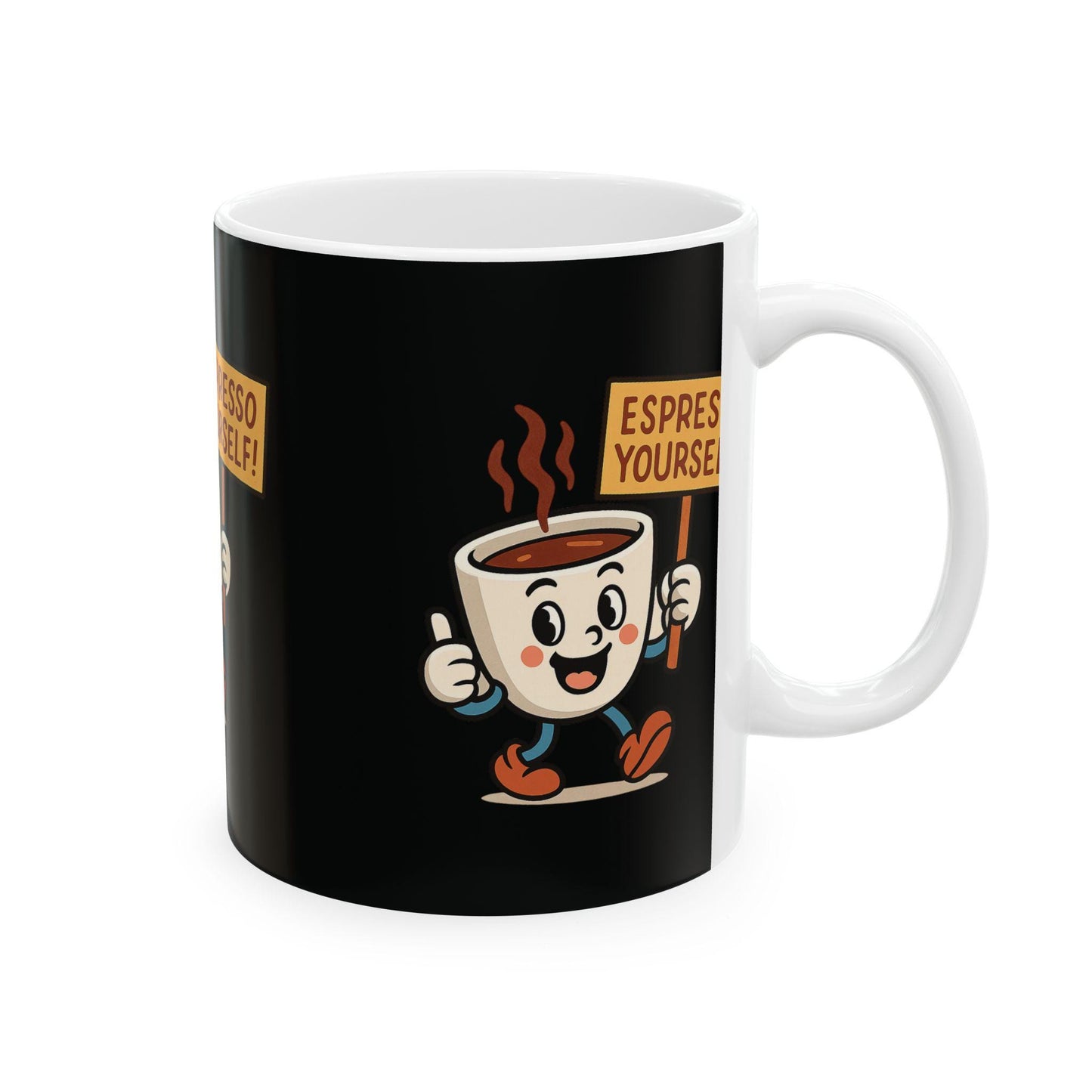 Espresso Yourself Coffee Mug, Cute Drinkware Gift for Coffee Lovers, Espresso Mug, Ideal Back 2 School Gift for Teachers and Parents