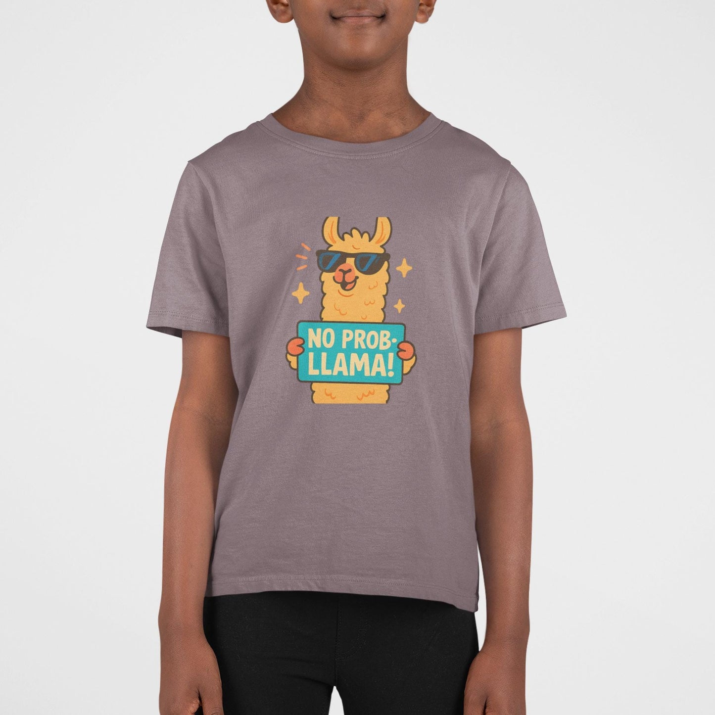 Kids Llama T-Shirt - Fun Cotton Tee for Playful Children, Birthday Parties, Summer Outfits, Casual Animal Lovers Tee, Back to School Apparel