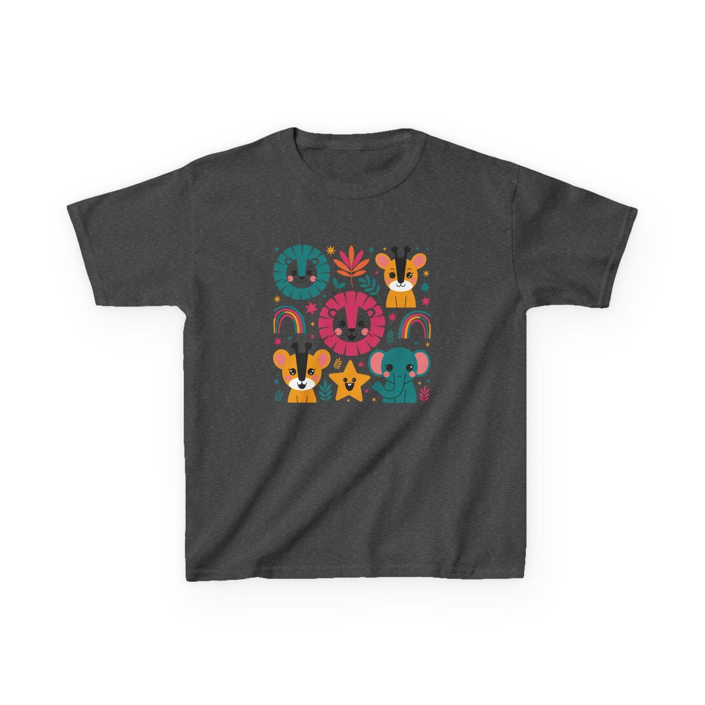 Kids Heavy Cotton™ Tee, Kids Back-to-School Shirt, Flower Print bag, Ideal for Early Childhood, Elementary, Middle School Students T-Shirt