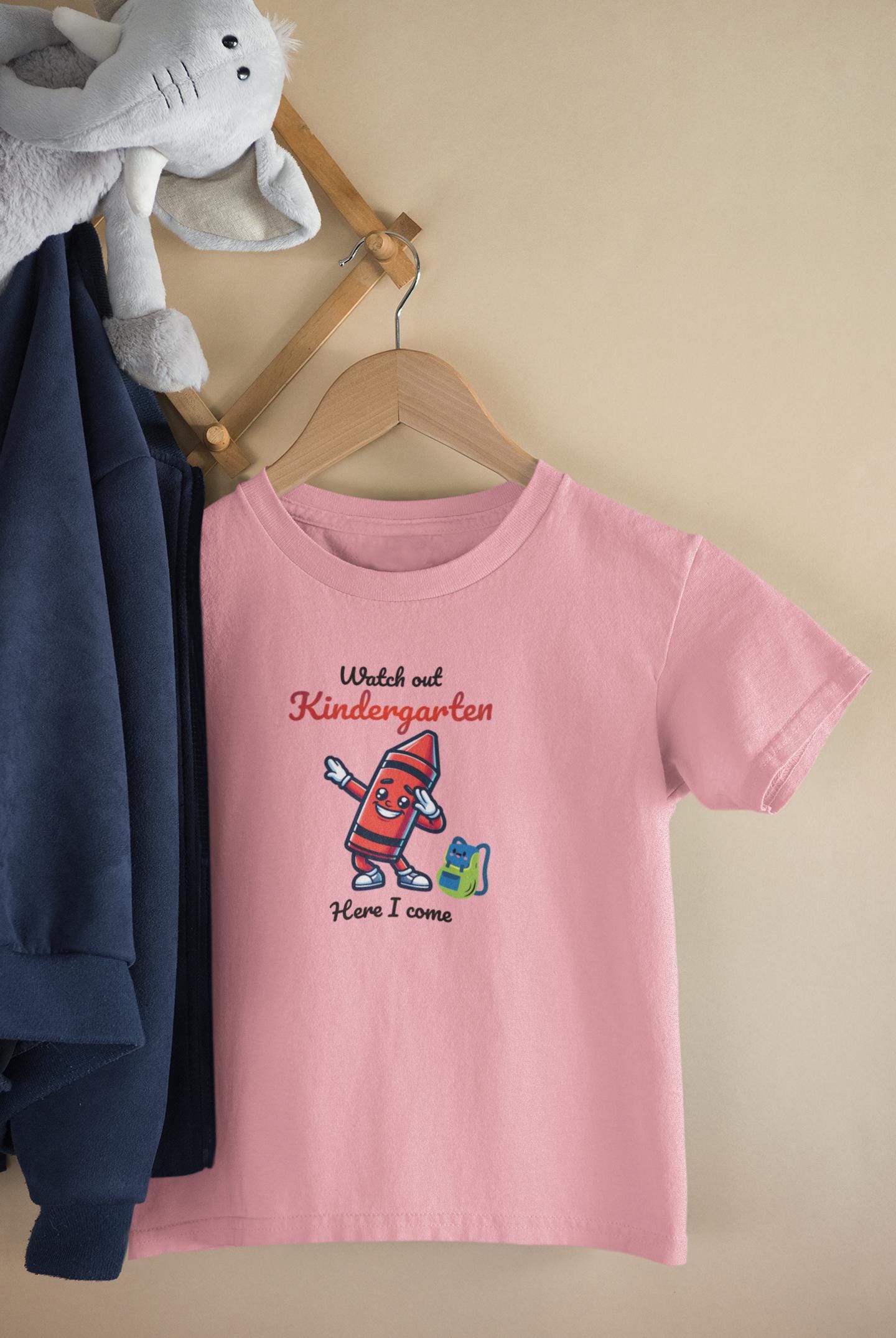 Kindergarten-bound Toddler Tee, Watch Out Kindergarten Shirt, Kids Educational T-Shirt, Preschool Tee, Back to School Apparel