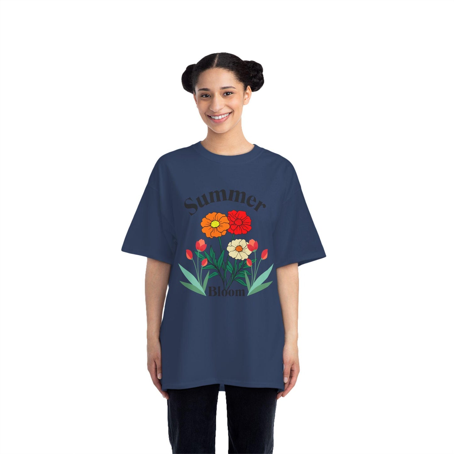 Summer Bloom T-Shirt - Floral Graphic Tee, Spring Style, Gift for Gardeners, Casual Wear, Summer Wardrobe Essential, Essential Outdoor Tee
