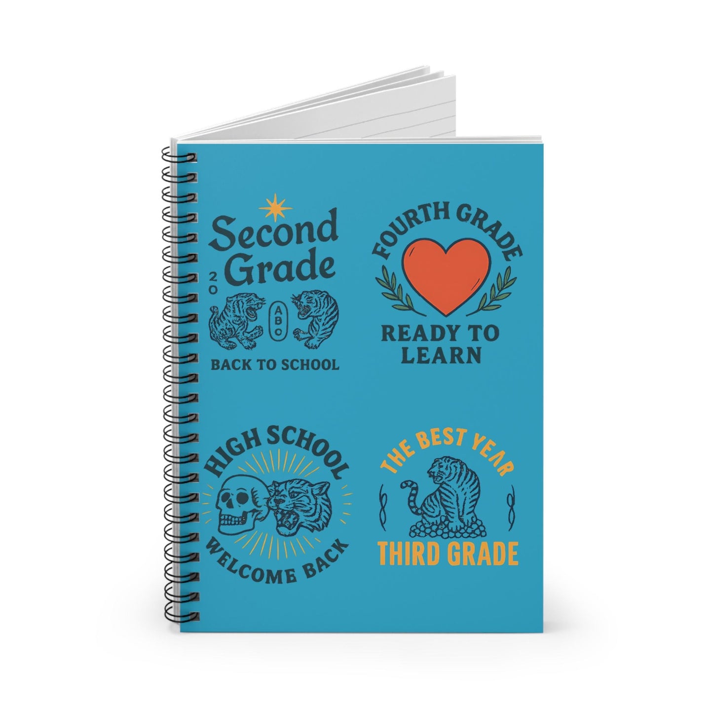 Back to School Spiral Notebook - Education Journal, Teacher Supplies, Ideal for Any School Grade, Study Organizer, School Supplies