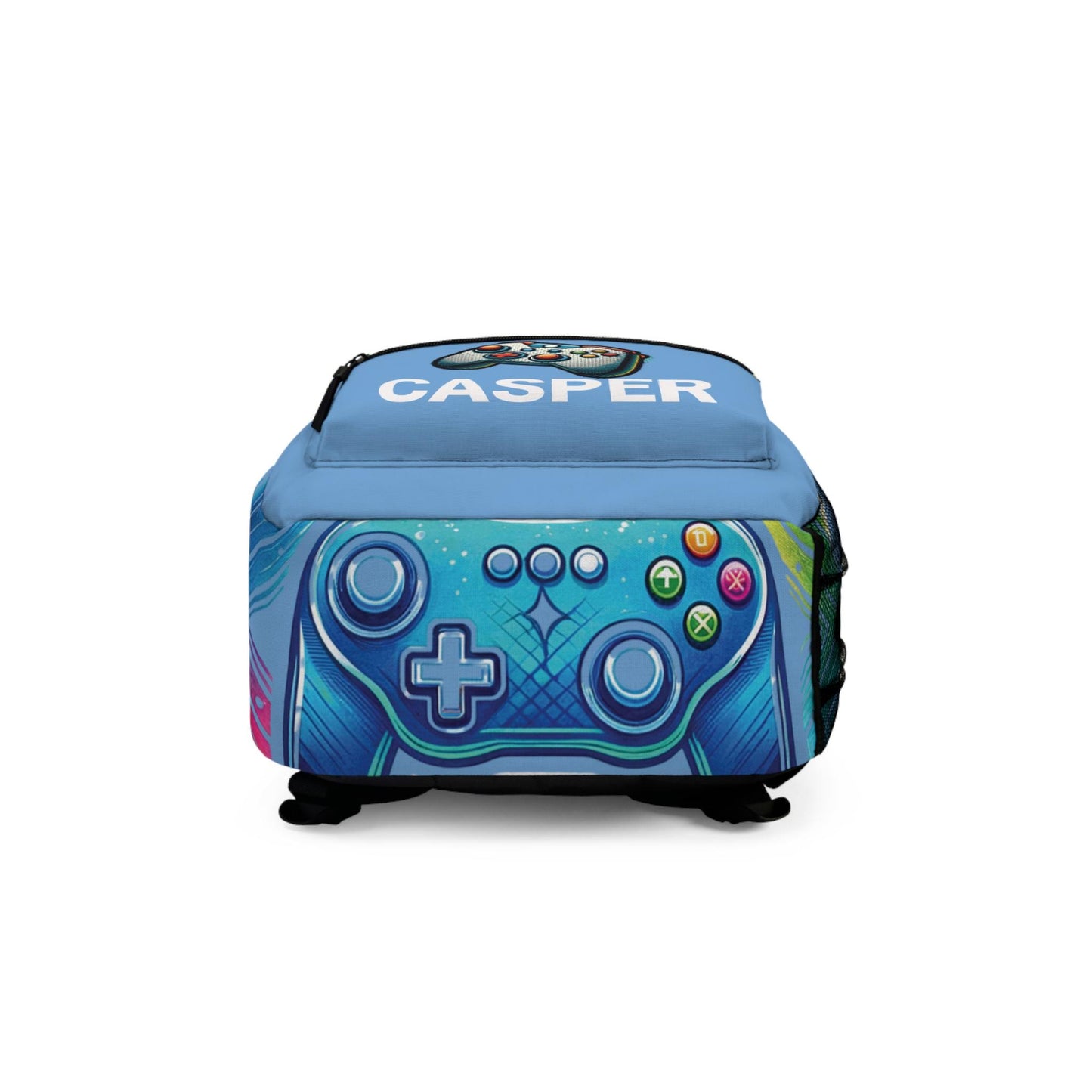 Personalized Name Gamer School Bookbag, Gaming Back to School Gear, Game Characters School Bag for Boys & Girls, Gamer Back to School Bag