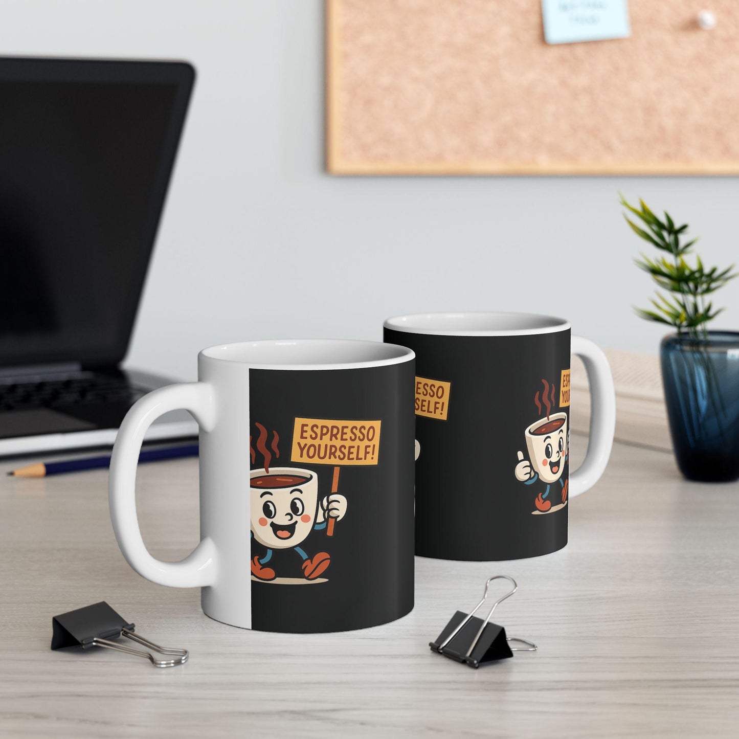 Espresso Yourself Coffee Mug, Cute Drinkware Gift for Coffee Lovers, Espresso Mug, Ideal Back 2 School Gift for Teachers and Parents