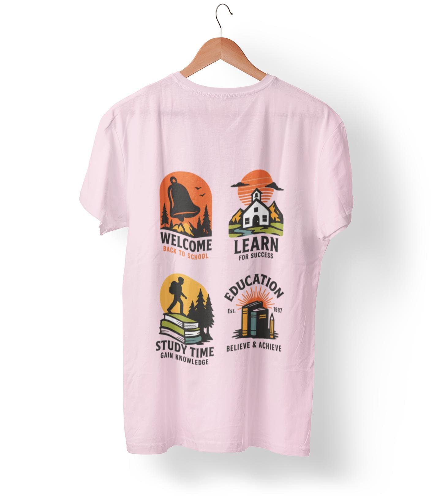 Kids Educational Tee - Welcome, Learn, Study Time, Fun Learning Shirt, Classroom Style, Back to School, Gift for Boys & Girls back to School