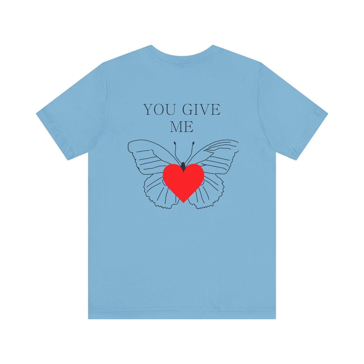 Butterfly Love Tee, Casual Shirt for Nature Lovers, Gift for Girlfriend, Romantic Gift, Summer Wear