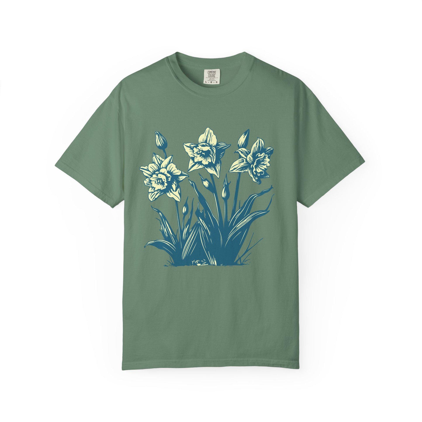 Boho Daisy Flower Shirt, Comfort Colors, Botanical Floral Graphic Tee, Nature Lovers Gift, Casual Wear, Spring & Summer Fashion