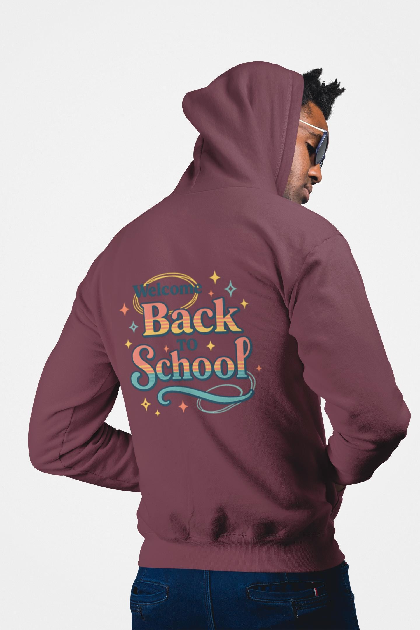 Welcome Back to School Hoodie - Hoodie for Students, School Events, College, Eco-Friendly, Gift for Teacher Appreciation Back to School