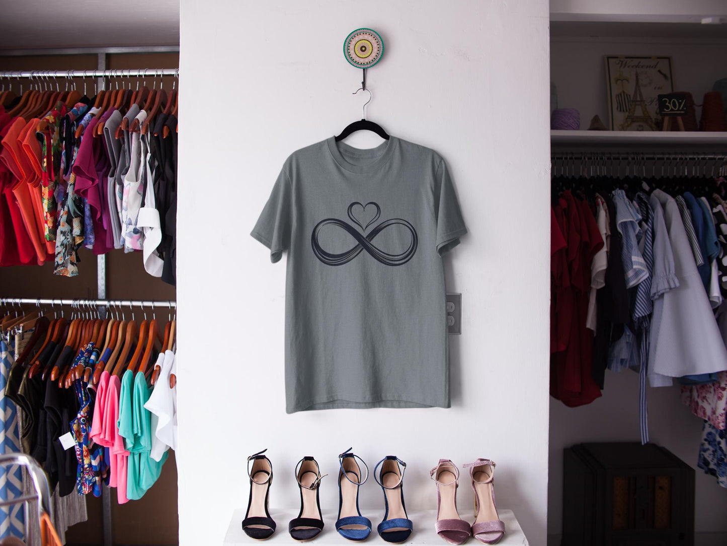 Infinity Love Symbol T-Shirt, Romantic Tee, Forever Love T-Shirt, Couple Love T-Shirt, Cute Love Shirt, Gift For Girlfriend and Boyfriend,