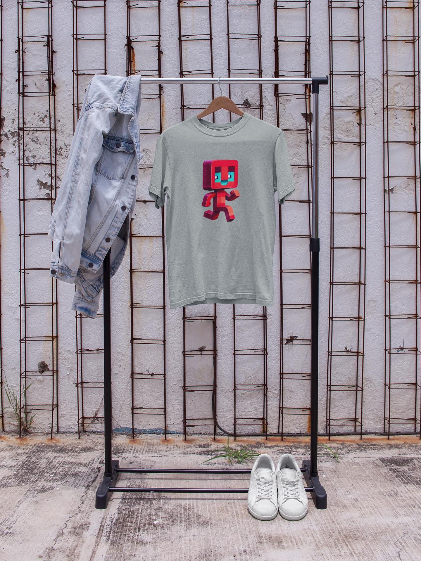 Pixelated Running Man Kid Tee - Fun Graphic Kids Tee, Vibrant Children's Apparel, Birthday Gift for Boys & Girls, Back to School Apparel