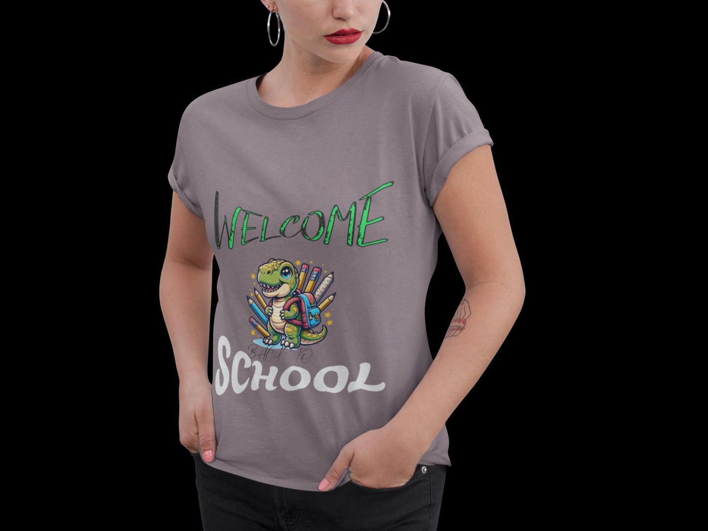 Welcome School to School T-Shirt, Cute Dino Tee, Back to School Gift for Teachers, Welcome Back TShirt, Teacher Appreciation, Teacher Shirt