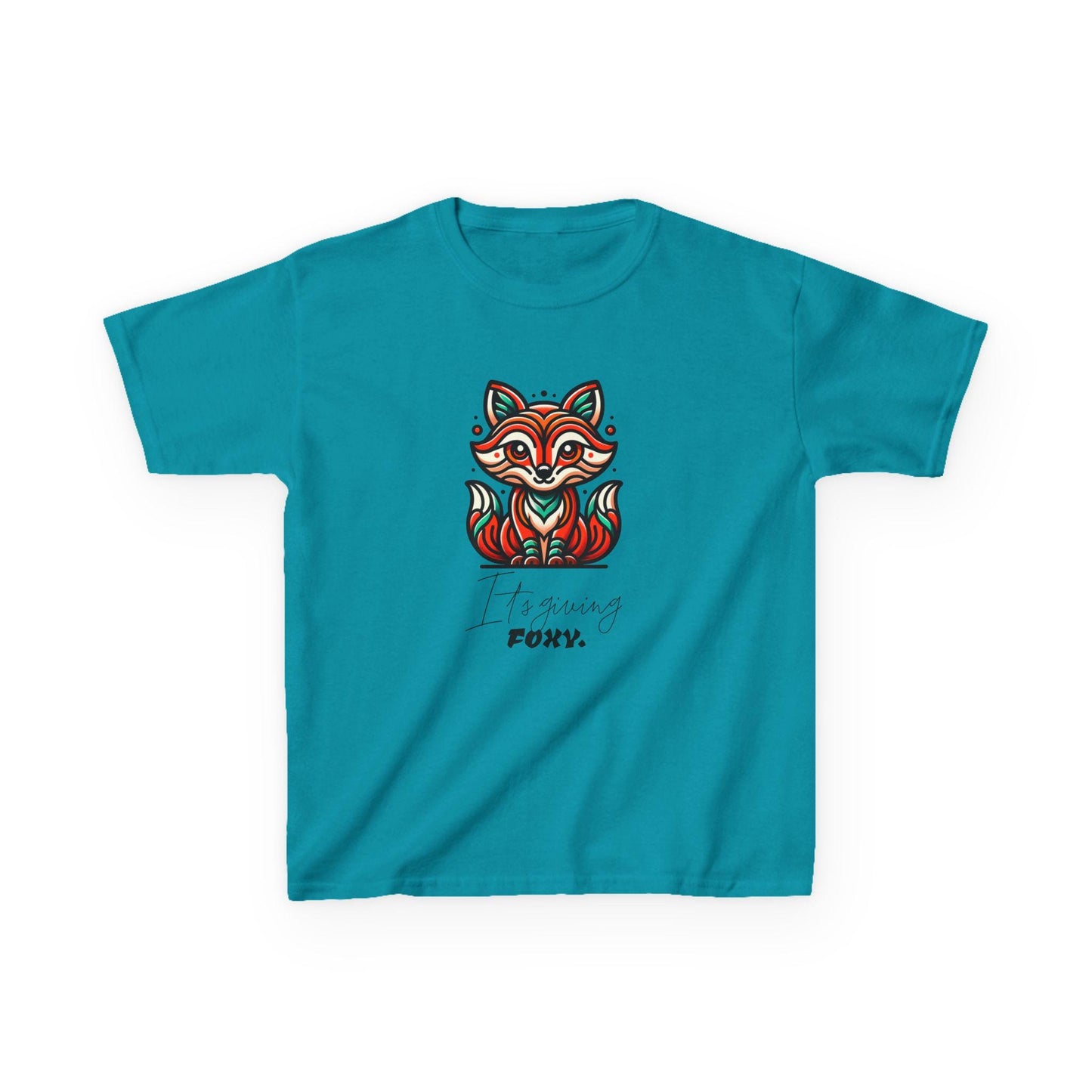 Colorful Foxy Kids Tee, Fun Graphic T-Shirt, Cute Animal Tee, Gifts for Young Ones, Fox Lover Shirt, Nature Lovers Shirt, Fun Animals Tee