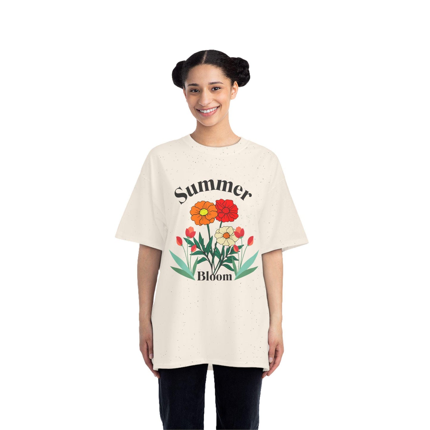 Summer Bloom T-Shirt - Floral Graphic Tee, Spring Style, Gift for Gardeners, Casual Wear, Summer Wardrobe Essential, Essential Outdoor Tee