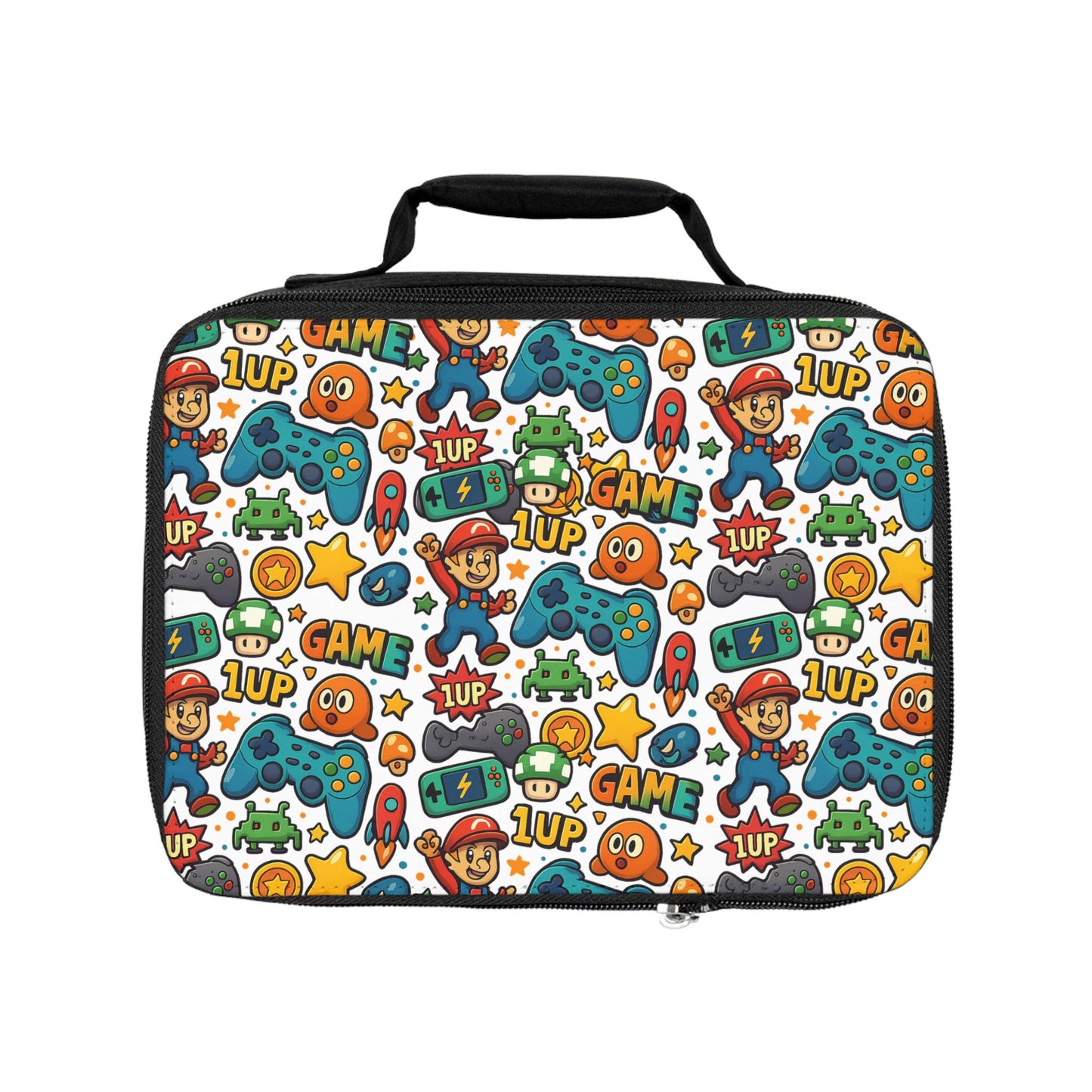 Video Game Lunch Bag - Perfect for Back to School, Picnics, and Playdates, Gamer Enthusiast Lunch Bag, School Lunch Bag for Girls & Boys