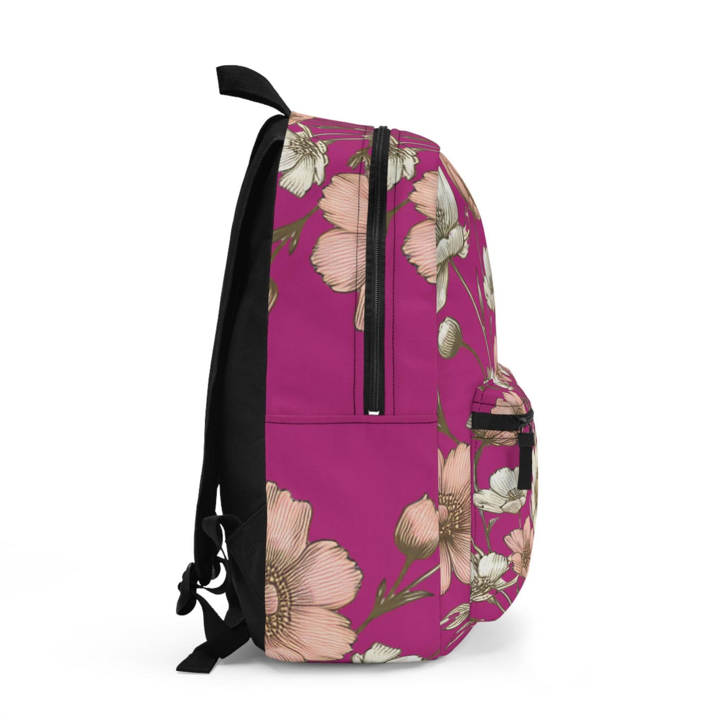 Boho Floral Backpack, Flower School Bag, Flower Print bag, Ideal for Elementary & Middle School Students, Back to School Supply for Students