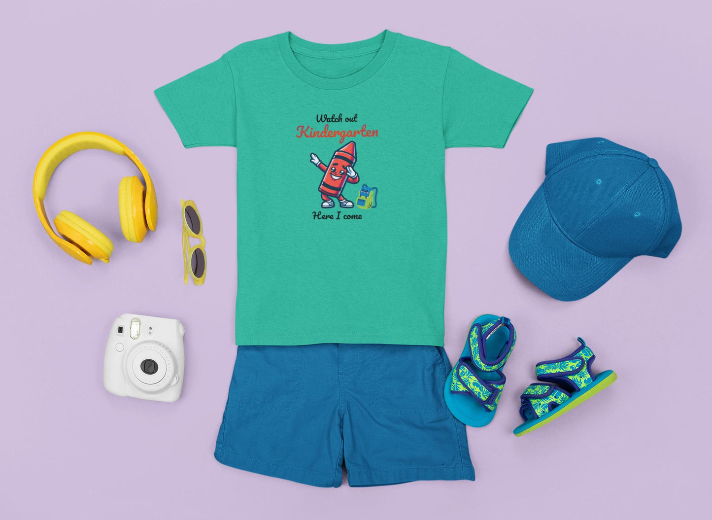 Kindergarten-bound Toddler Tee, Watch Out Kindergarten Shirt, Kids Educational T-Shirt, Preschool Tee, Back to School Apparel
