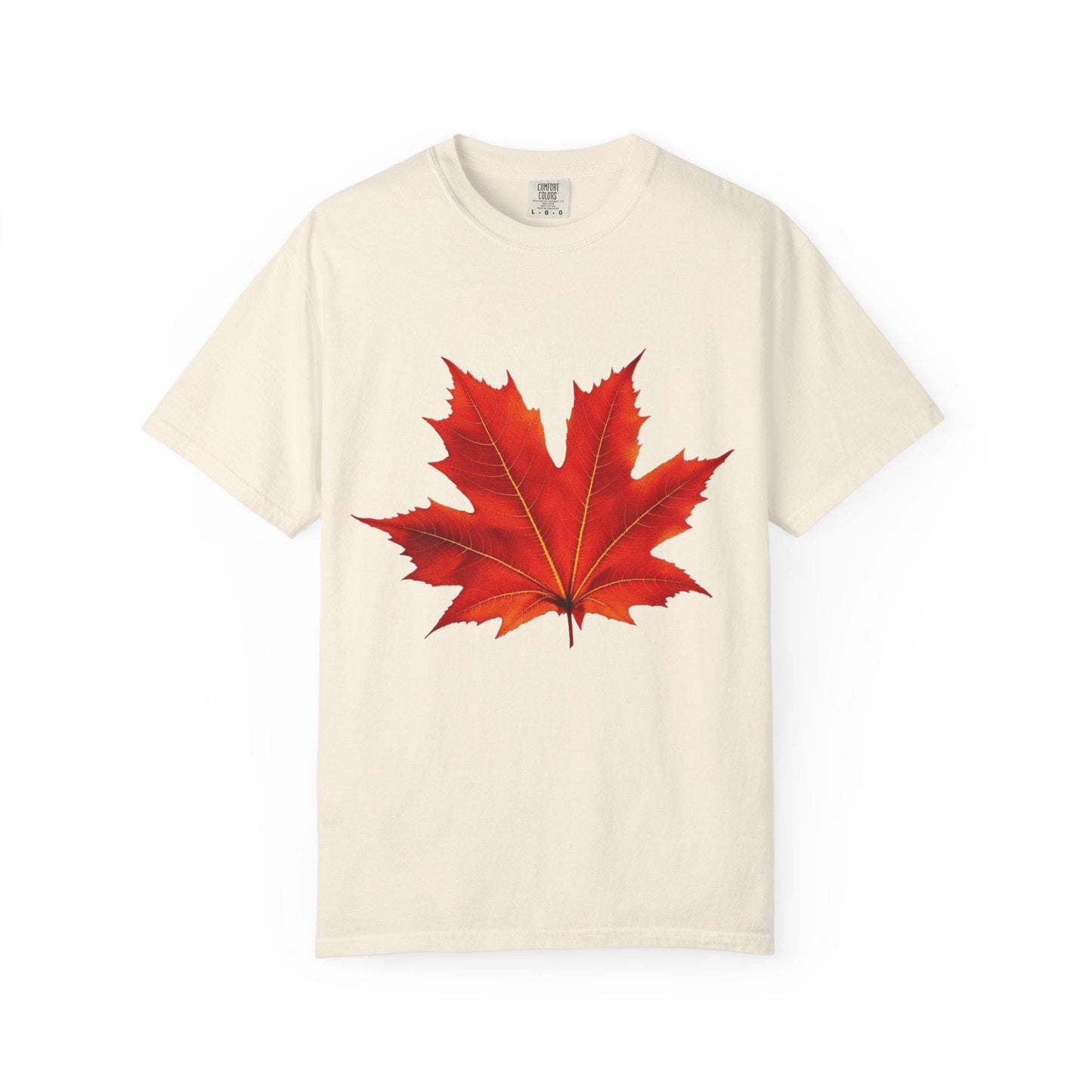 Autumn Red Maple Leaf Graphic T-Shirt, Fall Leaves Tee, Unisex Shirt, Nature Lover Gift, Thanksgiving Top