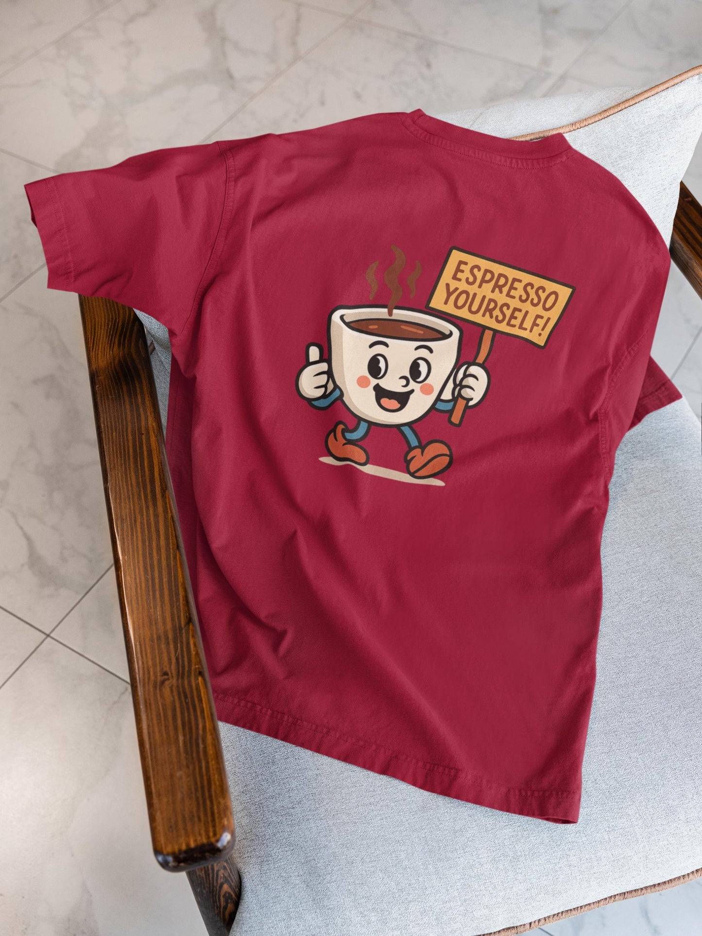 Espresso Yourself T-Shirt, Fun Coffee Tee, Casual Tee for Baristas, Quirky Drink Humor Tee, Espresso Espresso Drinker Gift, Iced Espresso