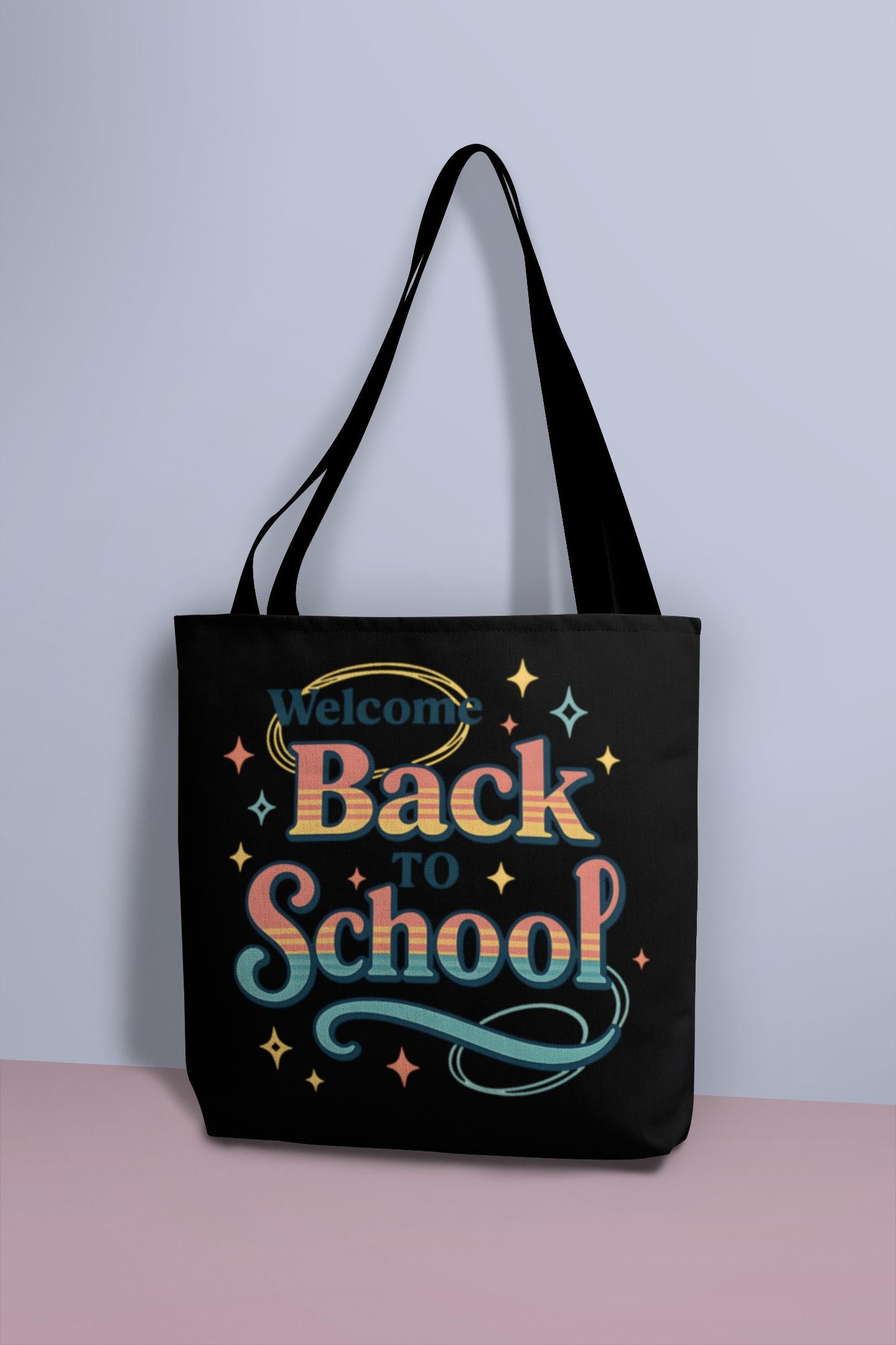 Back to School Tote Bag - Stylish Carryall for Students, School Events, College, Eco-Friendly, Gift for Teacher Appreciation Back to School