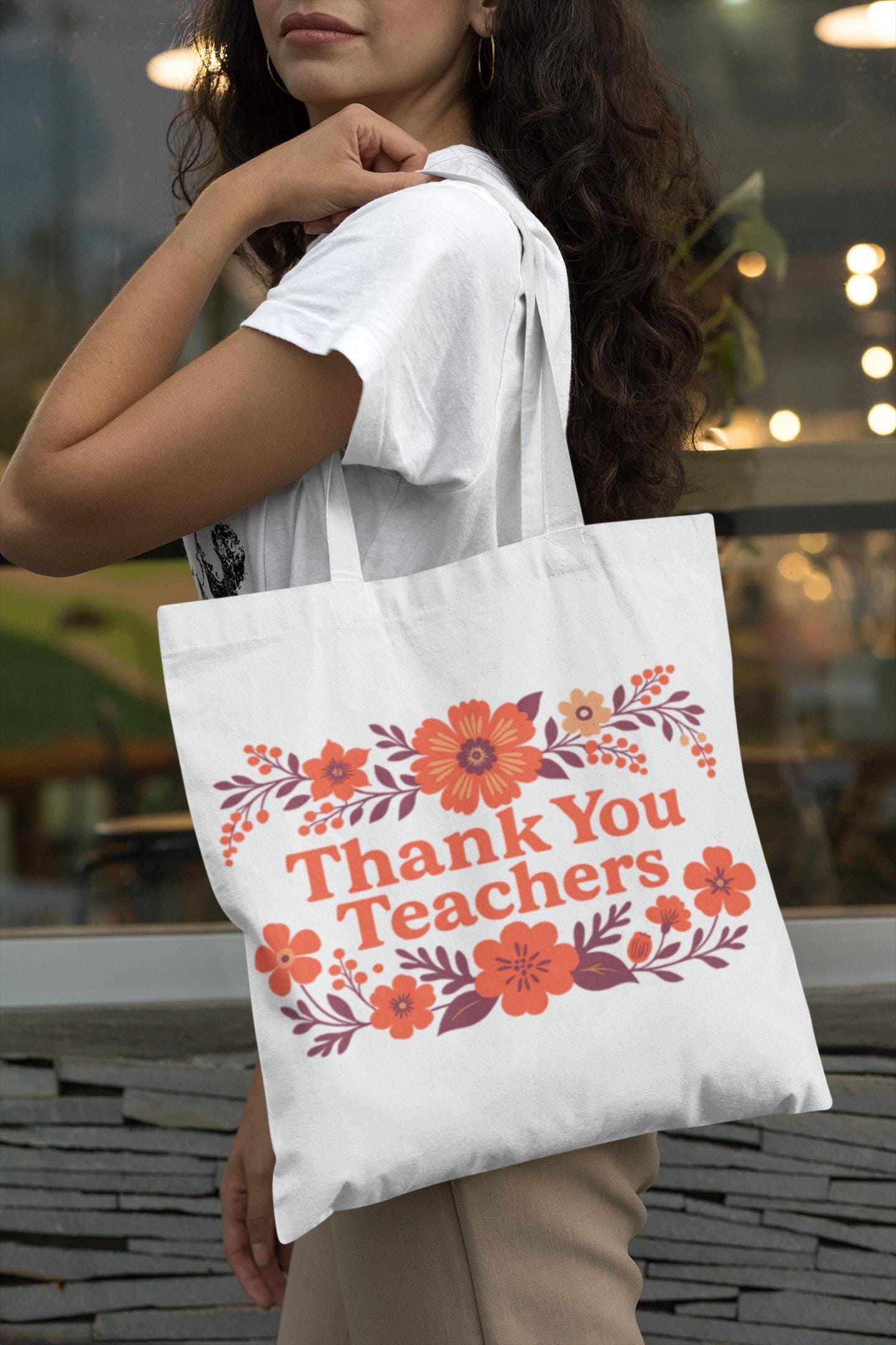 Thank You Teachers - Tote Bag - Perfect Gift for Educators, Back to School, Classroom Essentials, Teacher Appreciation, Eco-Friendly Bag