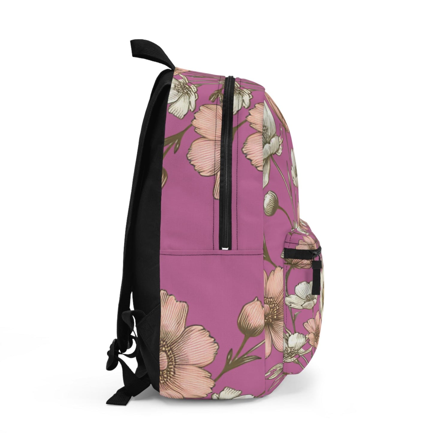 Boho Floral Backpack, Flower School Bag, Flower Print bag, Ideal for Elementary & Middle School Students, Back to School Supply for Students