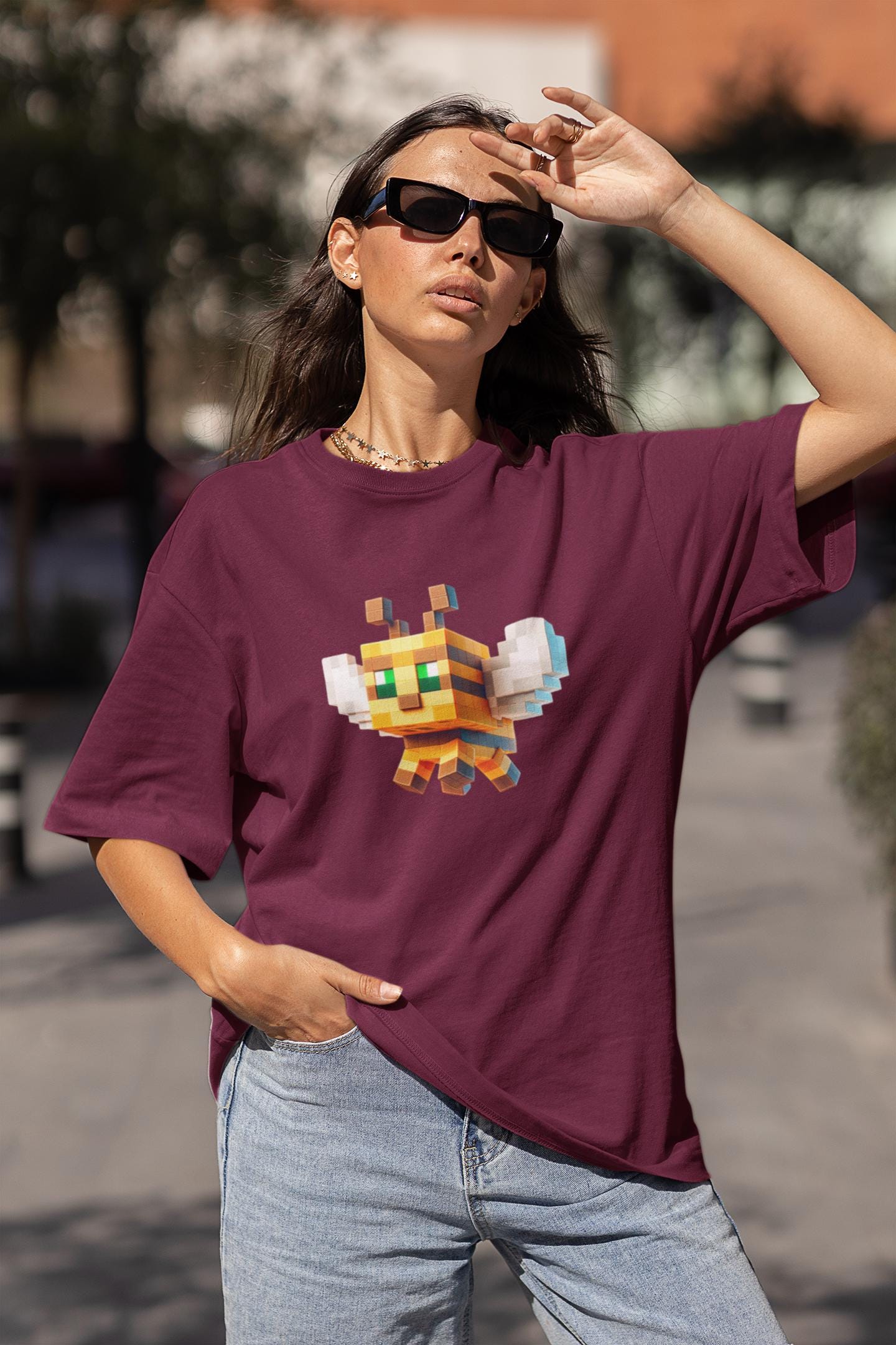 Minecraft Bee Inspired Kids Tee, Minecraft Bee Shirt, Fun Kids Tee, Gaming Apparel, Birthday Gift for Boys and Girls, Back to School Apparel