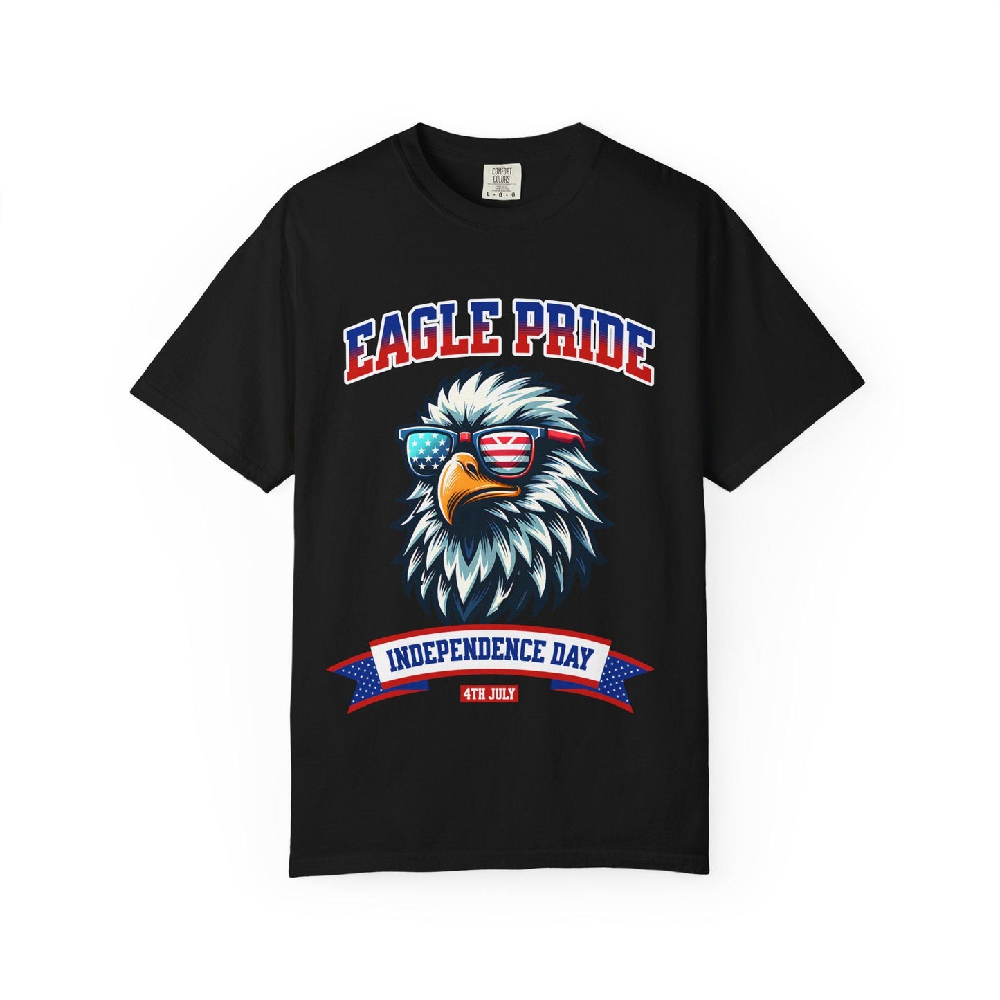 American Eagle 4th of July T-Shirt, Men and Women Garment-Dyed July 4th Tee, Summer BBQ, Independence Day, Red White Blue, Comfort Colors.