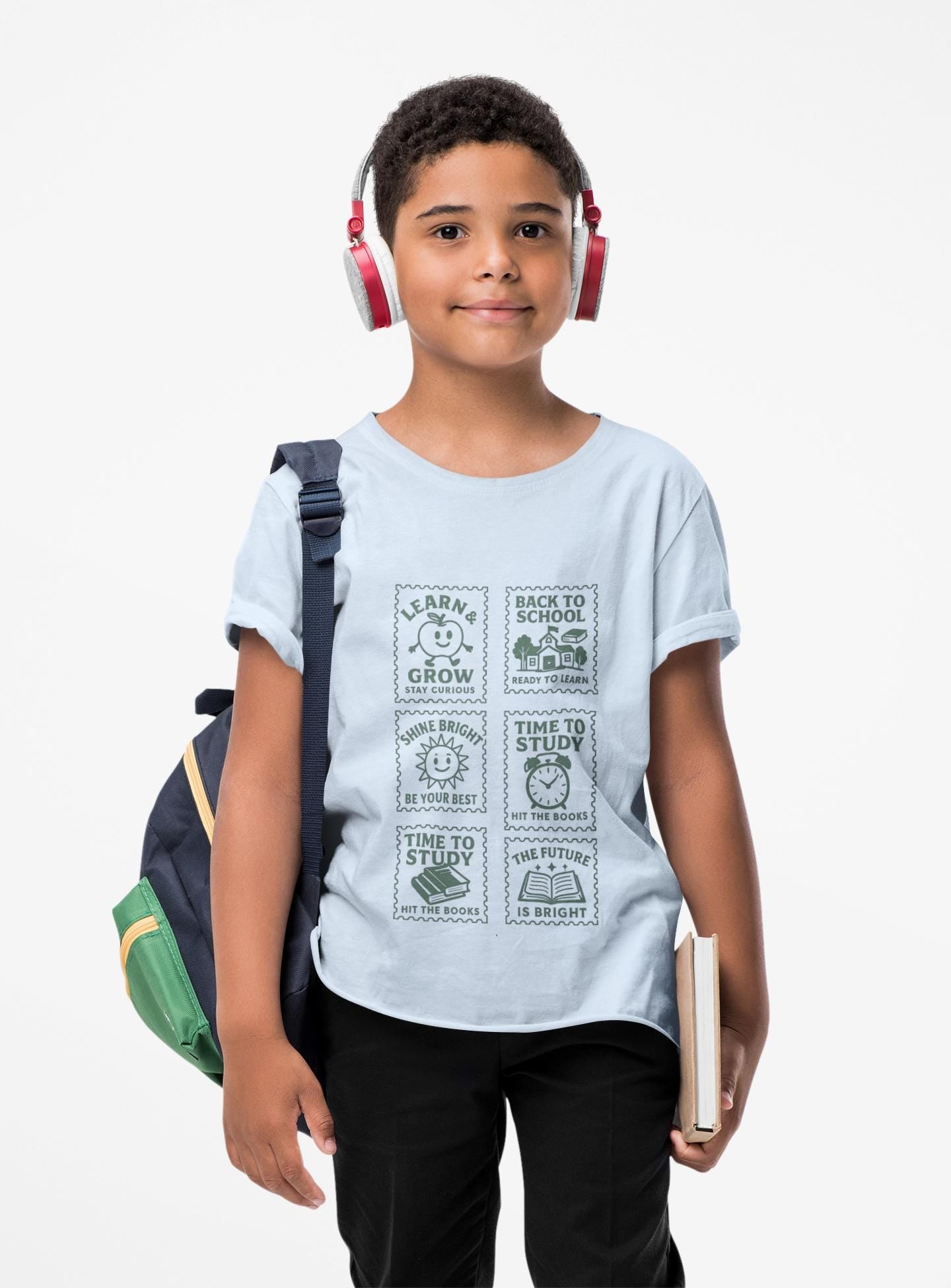 Youth Motivational Crewneck Sweatshirt, Back to School Gift, Study Motivation Apparel, Positive Quotes Sweatshirt, Comfortable Kids