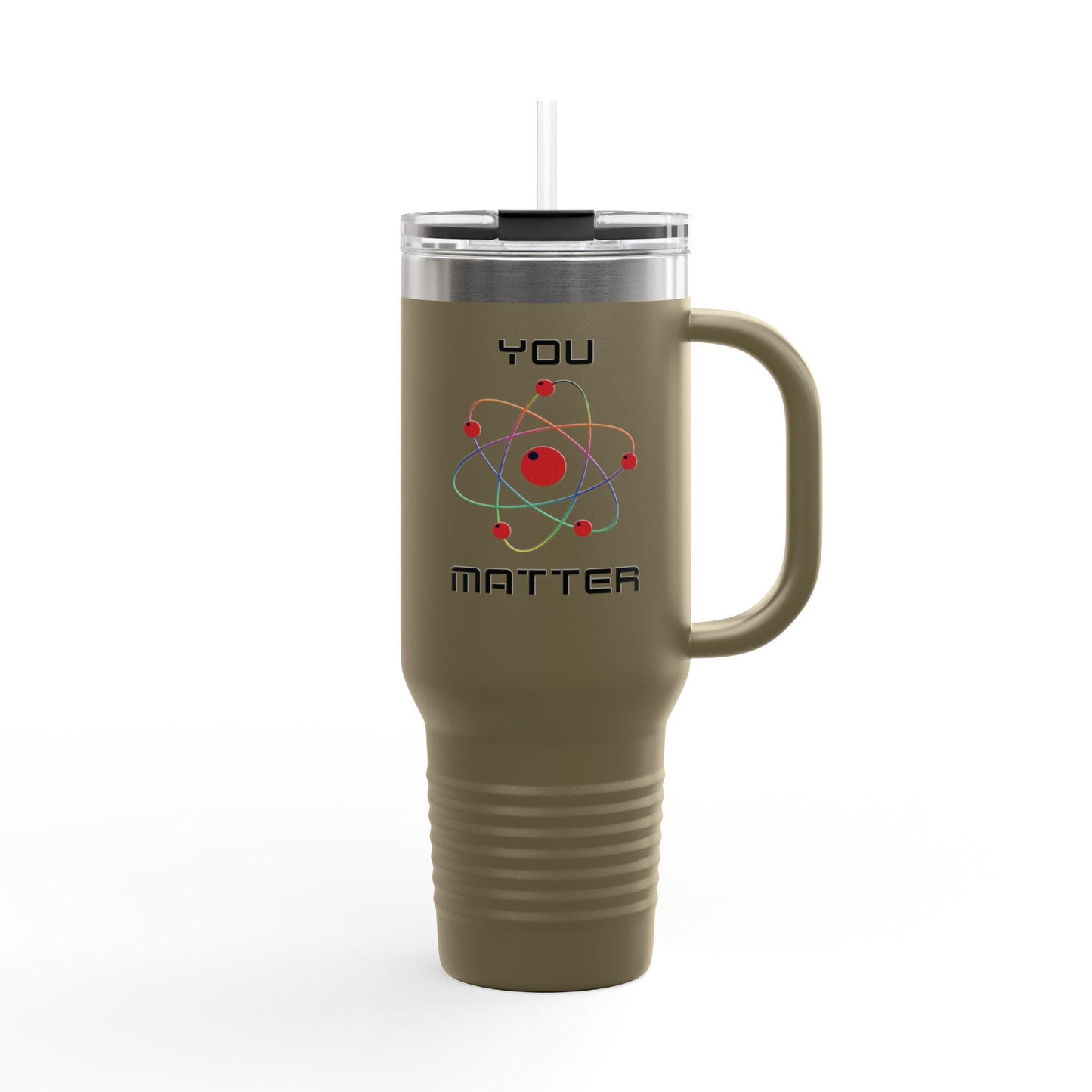 You Matter Insulated Travel Mug, 40oz Insulated Tumbler, Travel, Office, Back to School Refreshment, Perfect for Teachers, Graduate Students