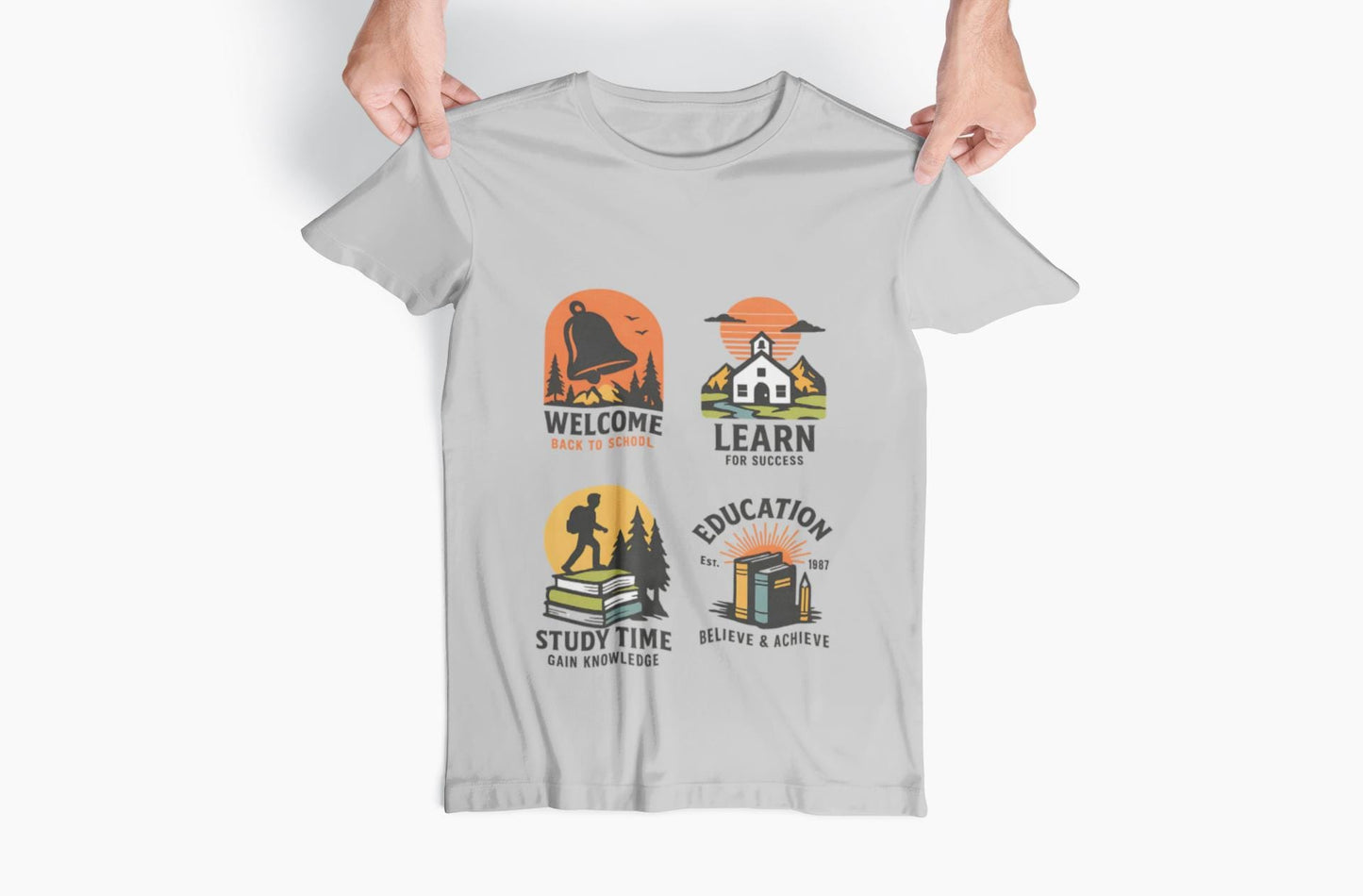 Kids Educational Tee - Welcome, Learn, Study Time, Fun Learning Shirt, Classroom Style, Back to School, Gift for Boys & Girls back to School
