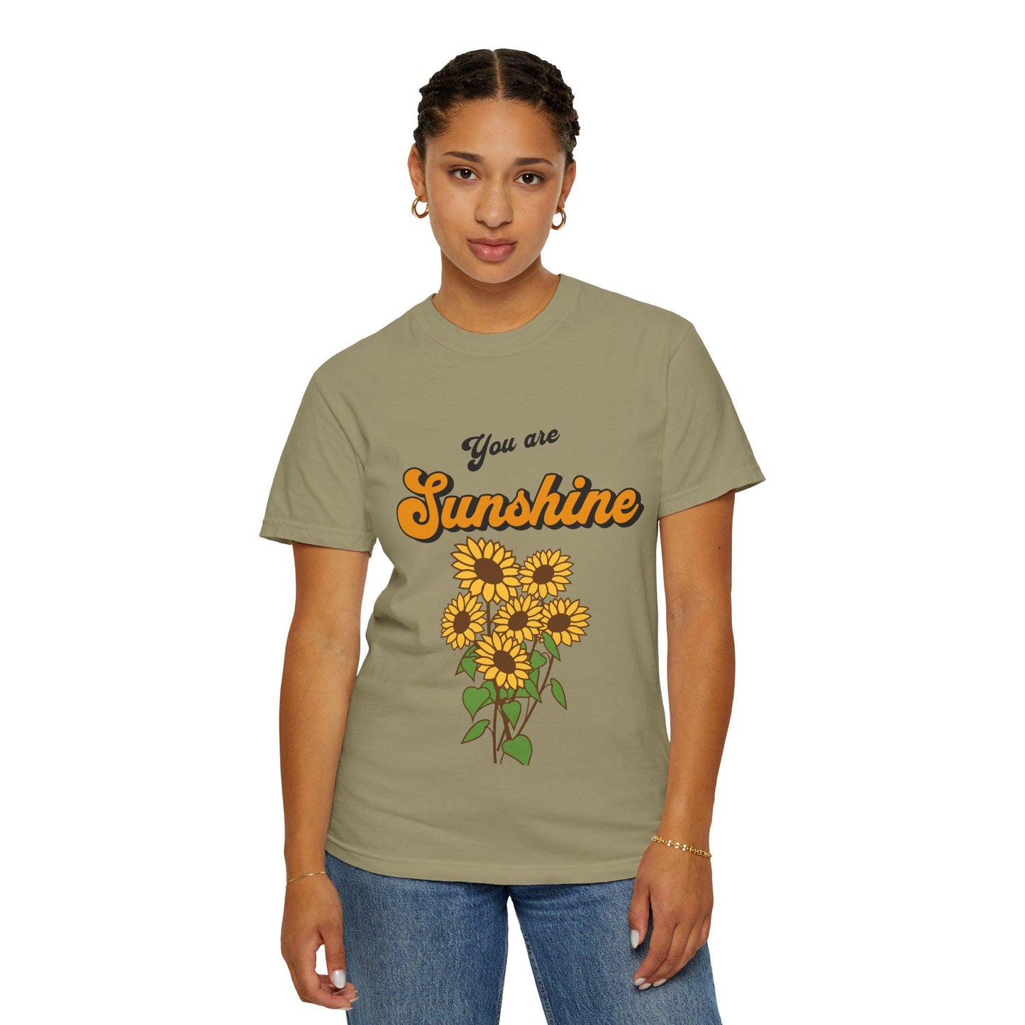 Sunflower Graphic Boho Tee | You Are Sunshine T-Shirt, Gift for Him & Her, Botanical Shirt, Nature Lover Apparel, Summer Comfort Color Shirt
