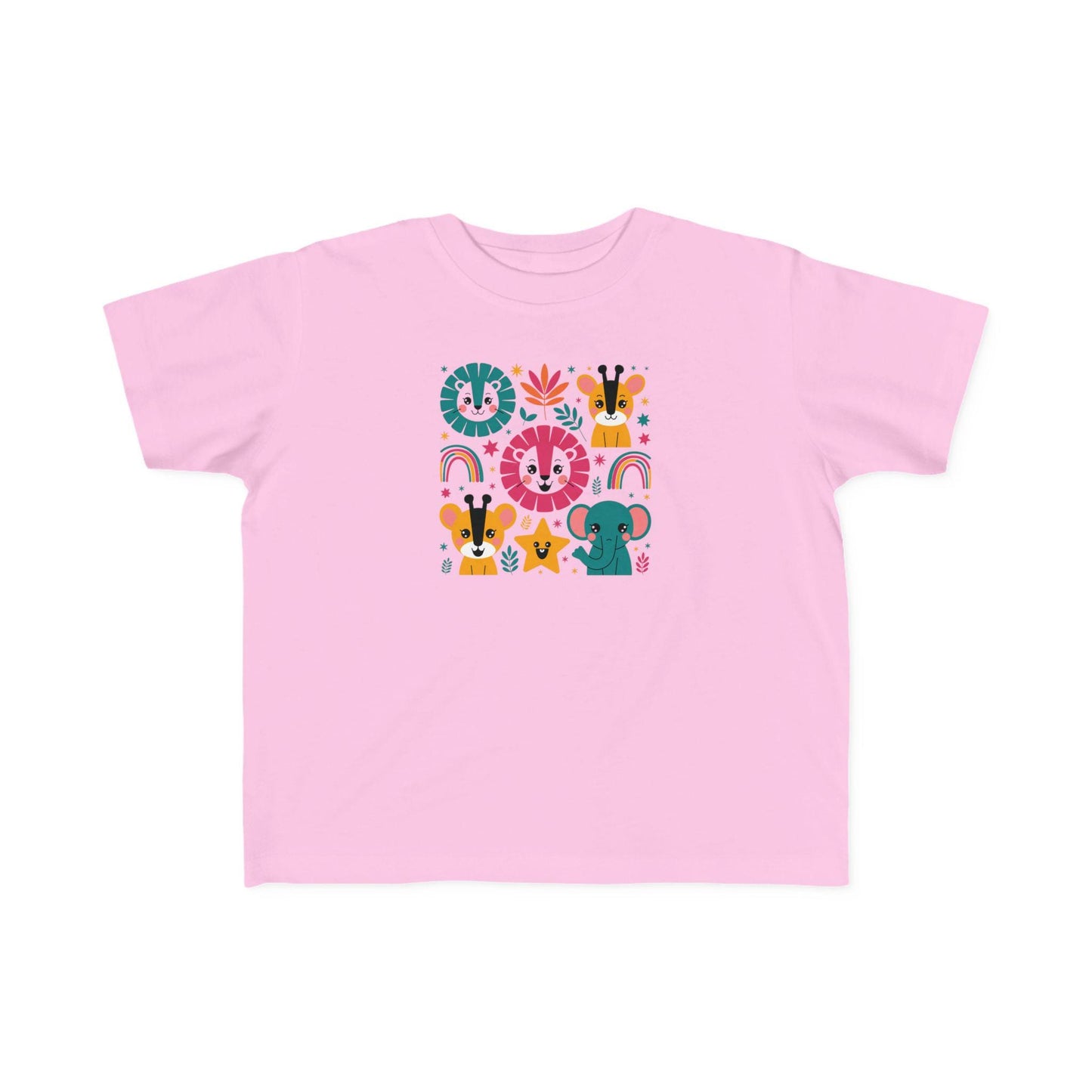 Colorful Animal Kids' Tee, Toddler T-Shirt, Cute Graphic Shirt, Fun Gift for Boys and Girls, Birthday Playtime Wear, Back to School Clothing