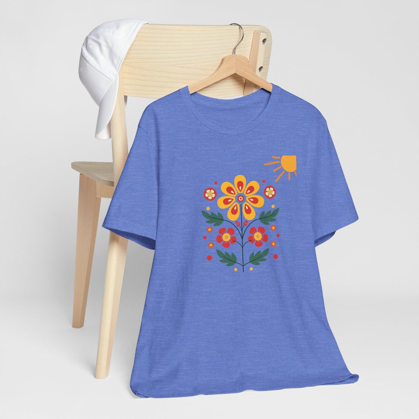 Boho Floral Tee, Nature Inspired Shirt, Spring Floral Top, Unisex Eco-Friendly T-Shirt, Perfect Gift for Garden Lovers, Summer Vibes