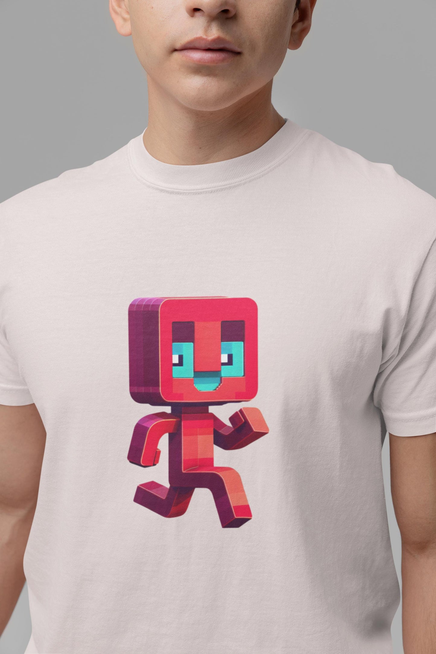 Pixelated Running Man Kid Tee - Fun Graphic Kids Tee, Vibrant Children's Apparel, Birthday Gift for Boys & Girls, Back to School Apparel