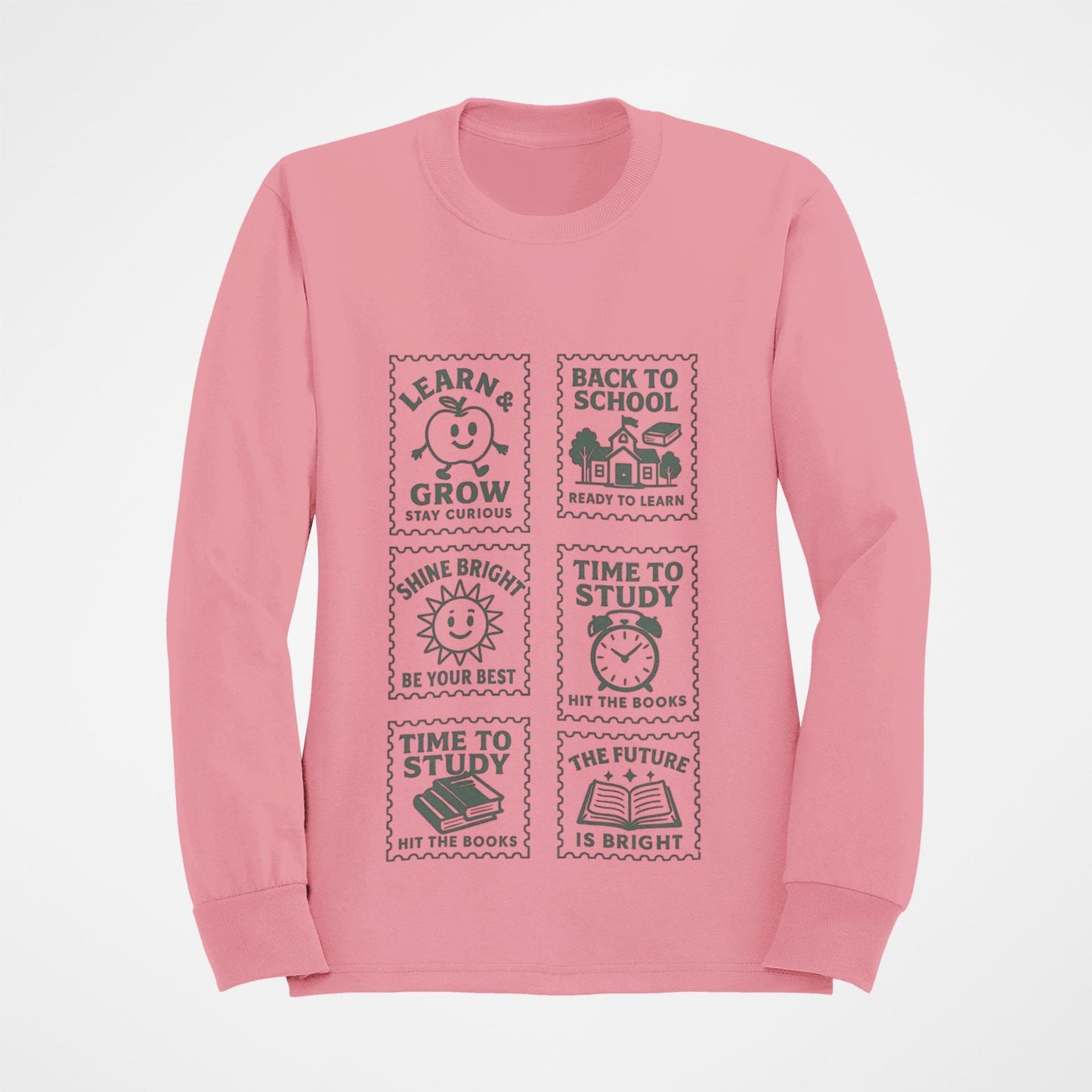 Youth Motivational Crewneck Sweatshirt, Back to School Gift, Study Motivation Apparel, Positive Quotes Sweatshirt, Comfortable Kids
