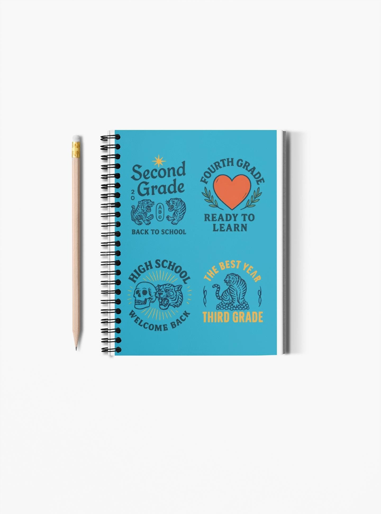 Back to School Spiral Notebook - Education Journal, Teacher Supplies, Ideal for Any School Grade, Study Organizer, School Supplies